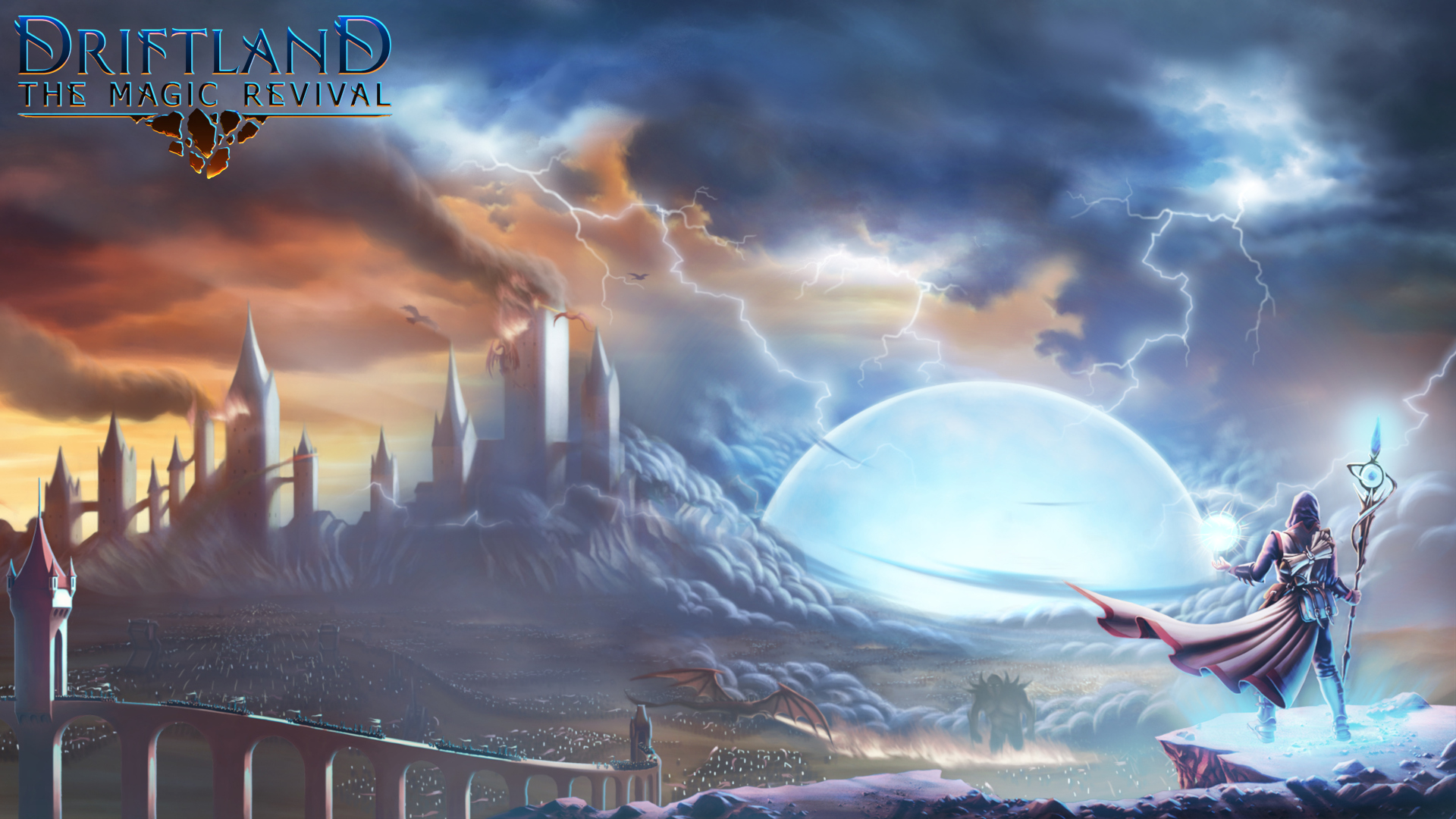Driftland The Magic Revival Fantasy Landscape HD Wallpaper