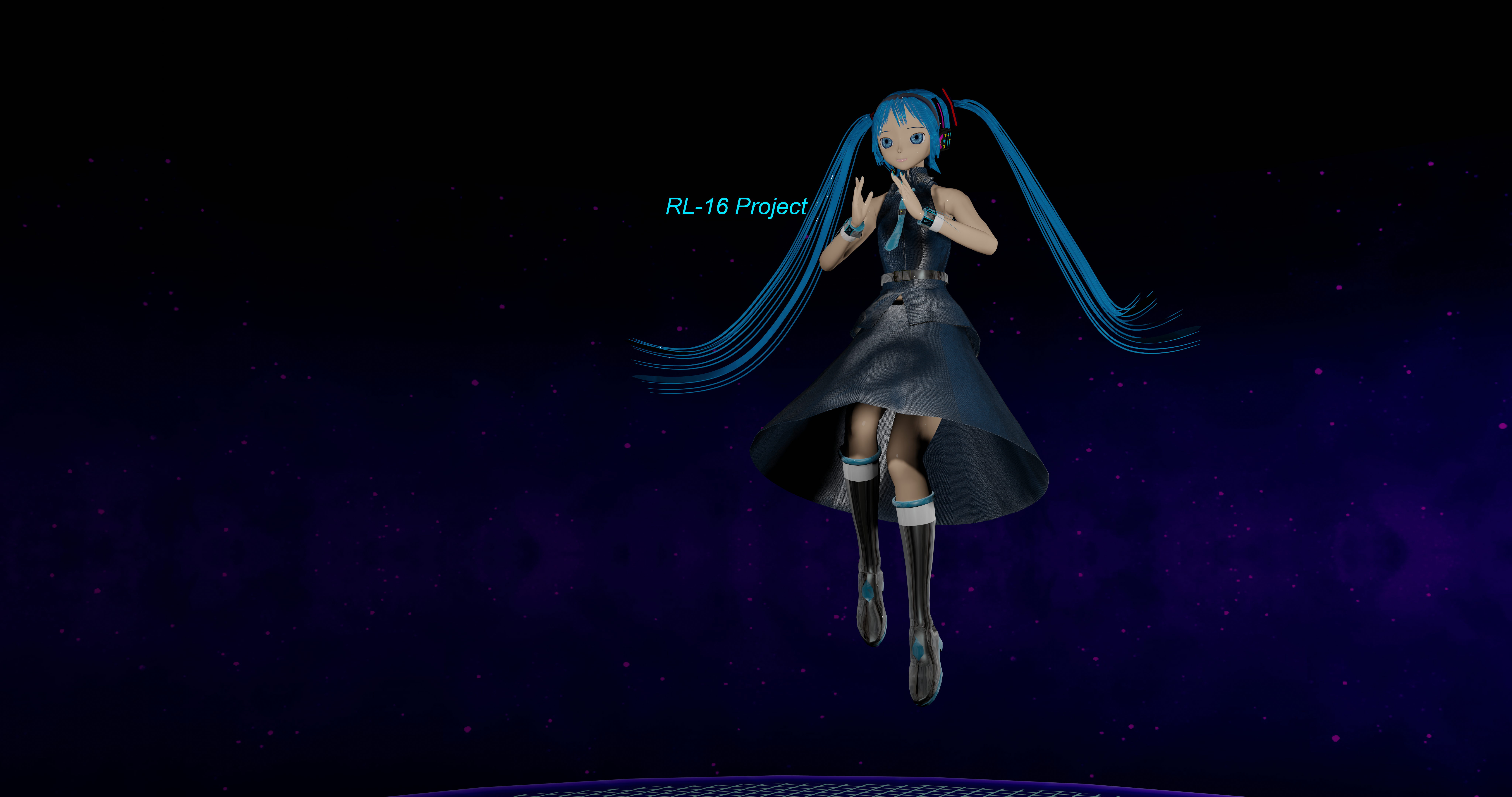 Hatsune Miku RL-16 Project 3D Render HD Wallpaper