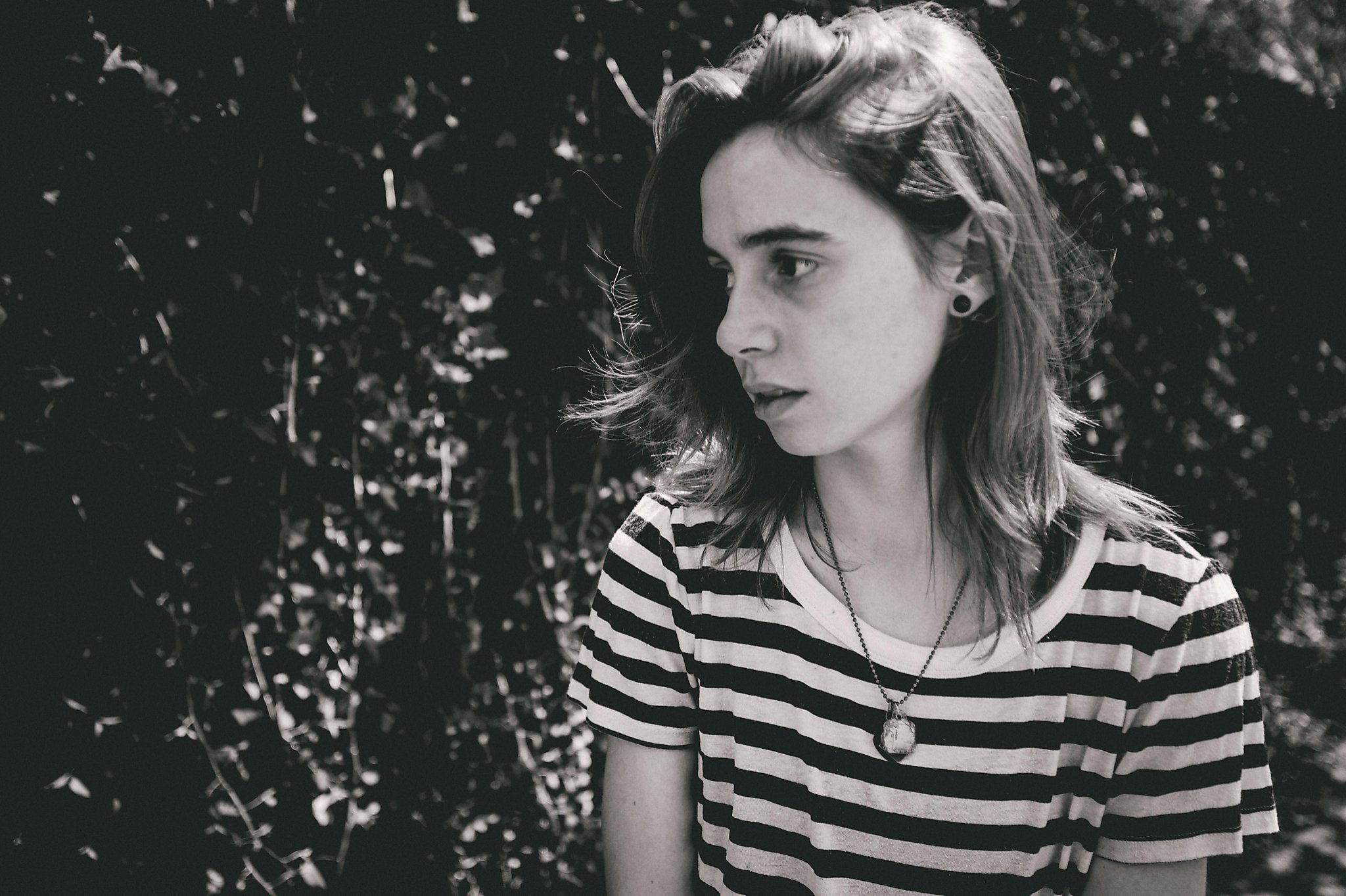 Julien Baker in a striped shirt HD Wallpaper