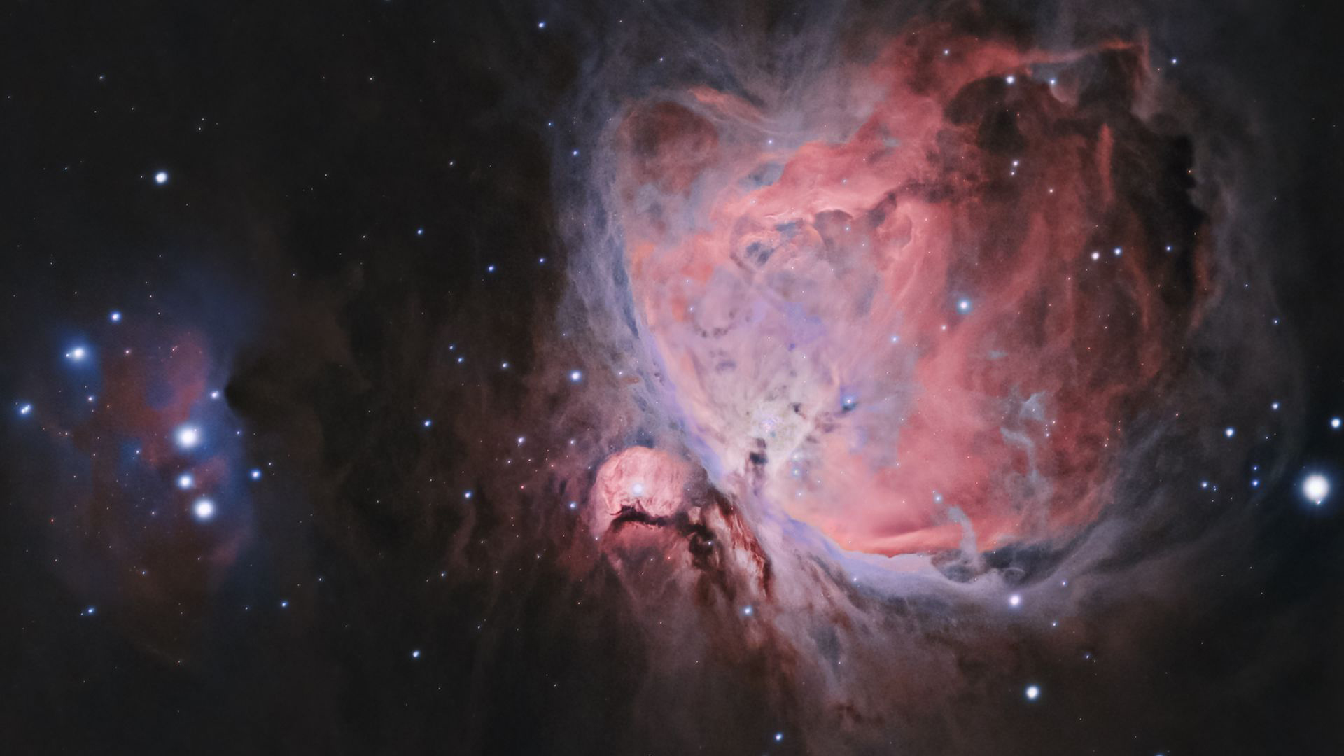 The Orion Nebula in Space with Stars HD Wallpaper