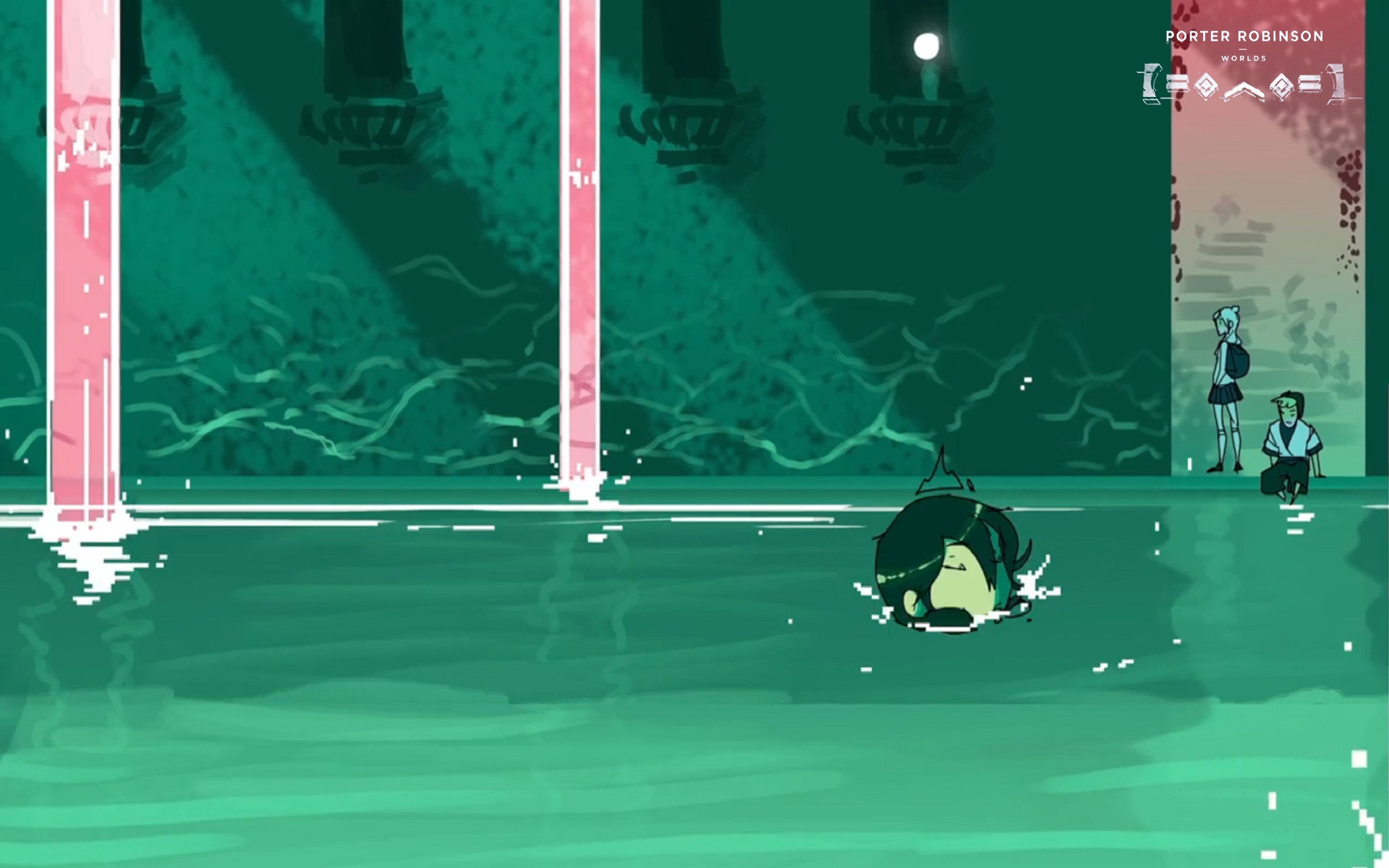 Porter Robinson Worlds album art HD Wallpaper