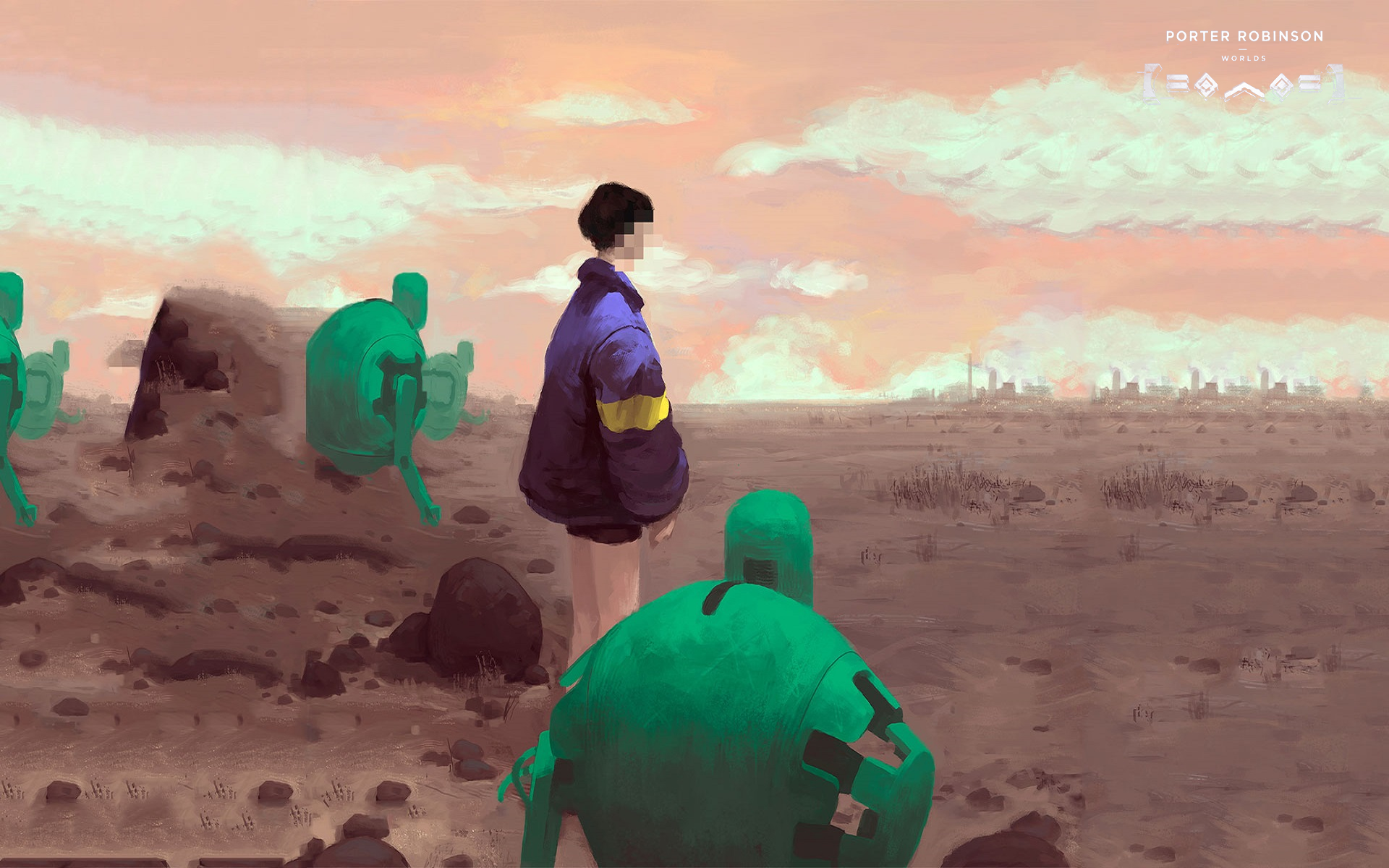 Porter Robinson Worlds album art HD Wallpaper