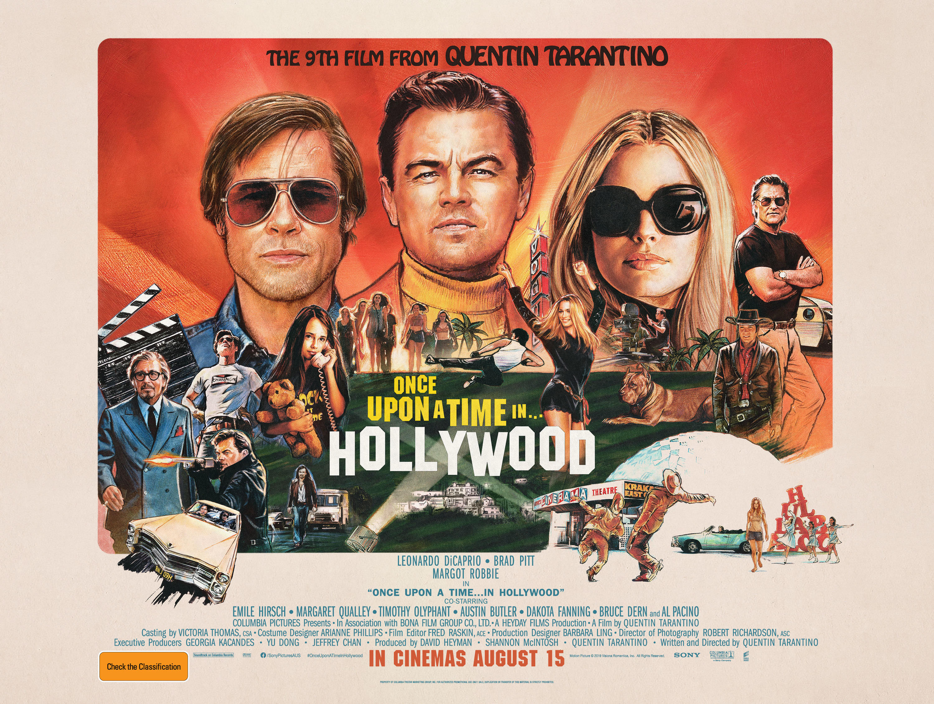 Once Upon A Time In Hollywood Movie Poster HD Wallpaper