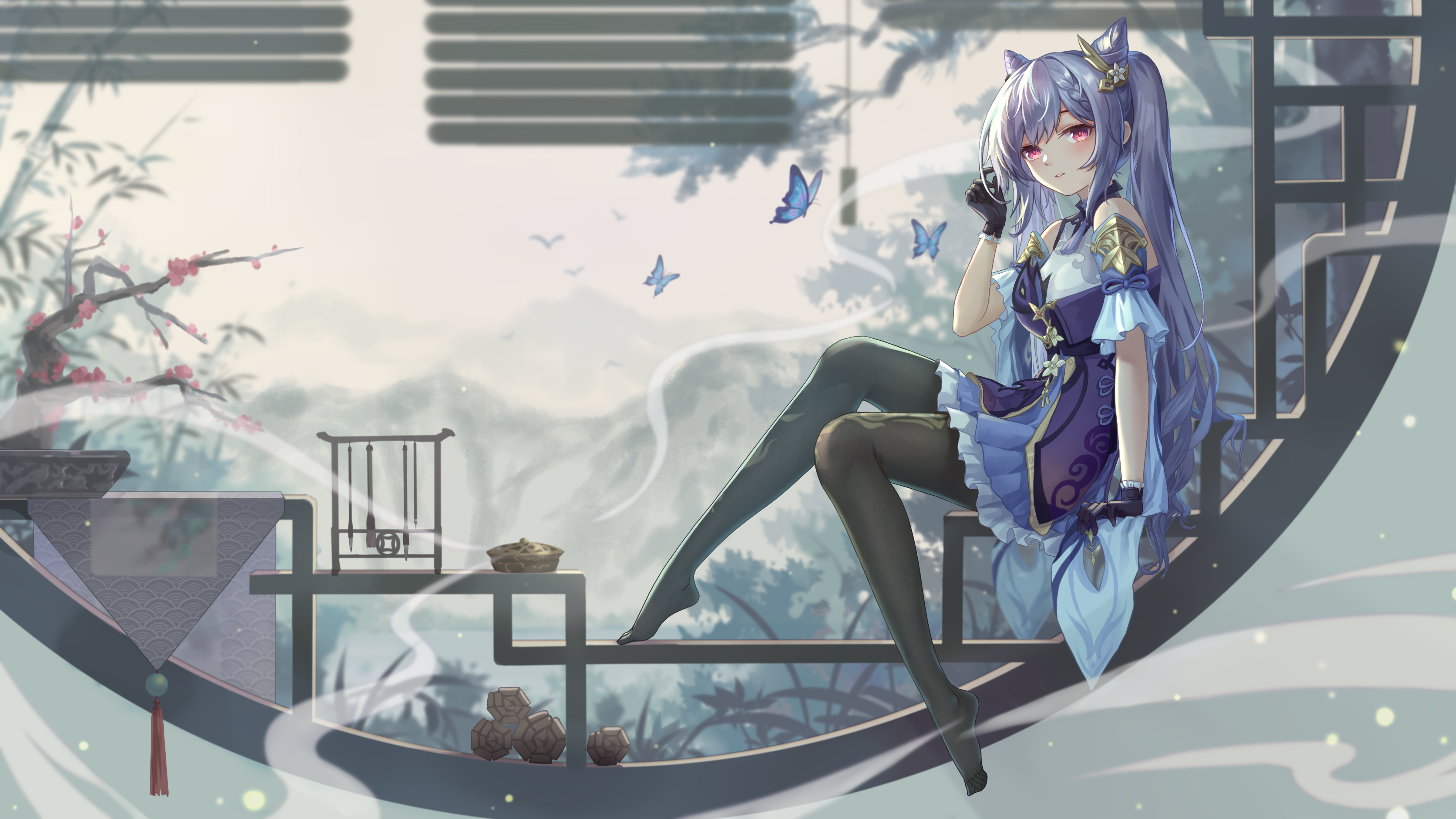 Keqing (Genshin Impact) 4K HD Wallpaper