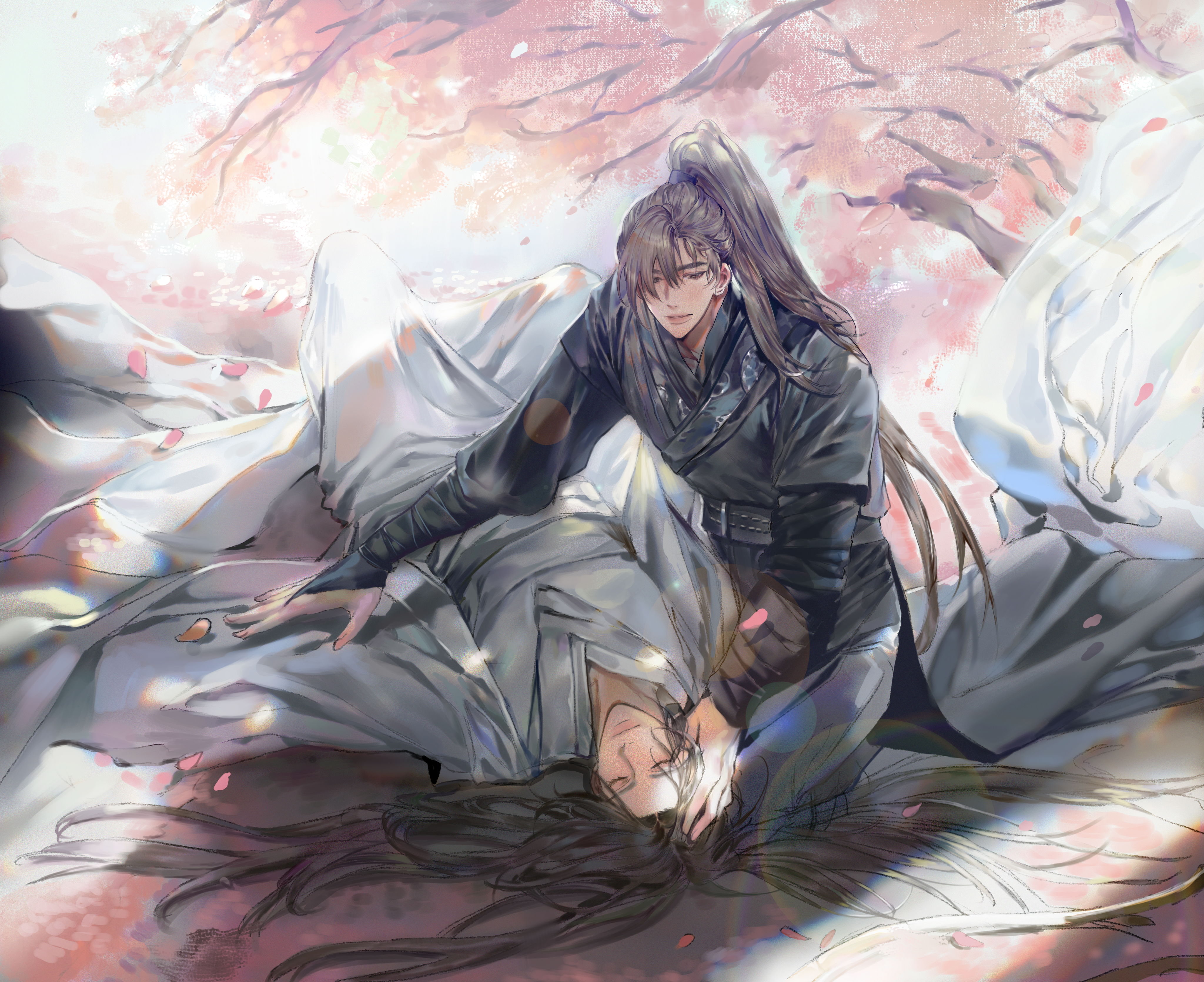 The Husky and His White Cat Shizun 4K HD Wallpaper