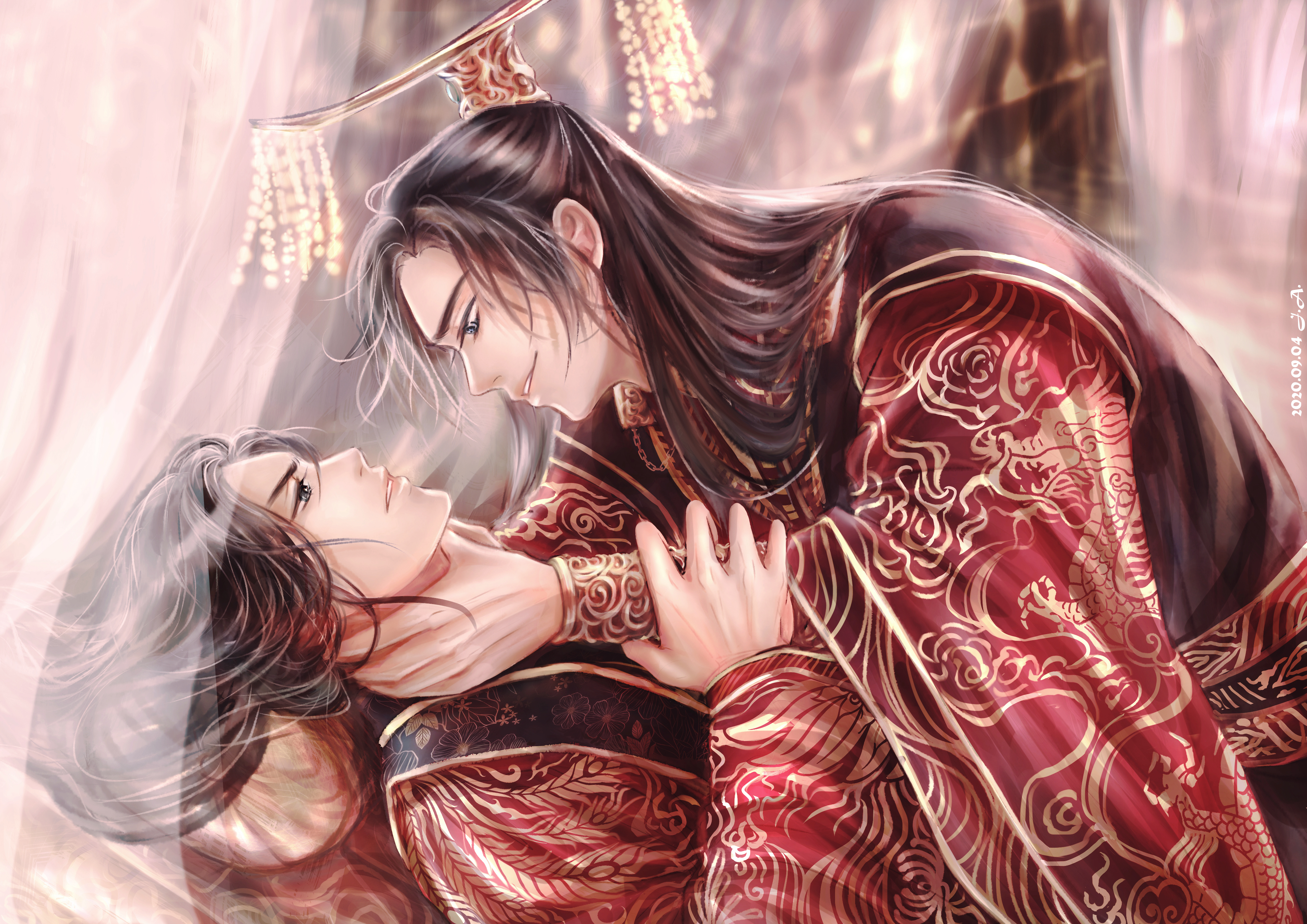The Husky And His White Cat Shizun Mo Ran and Chu WanNing HD Wallpaper