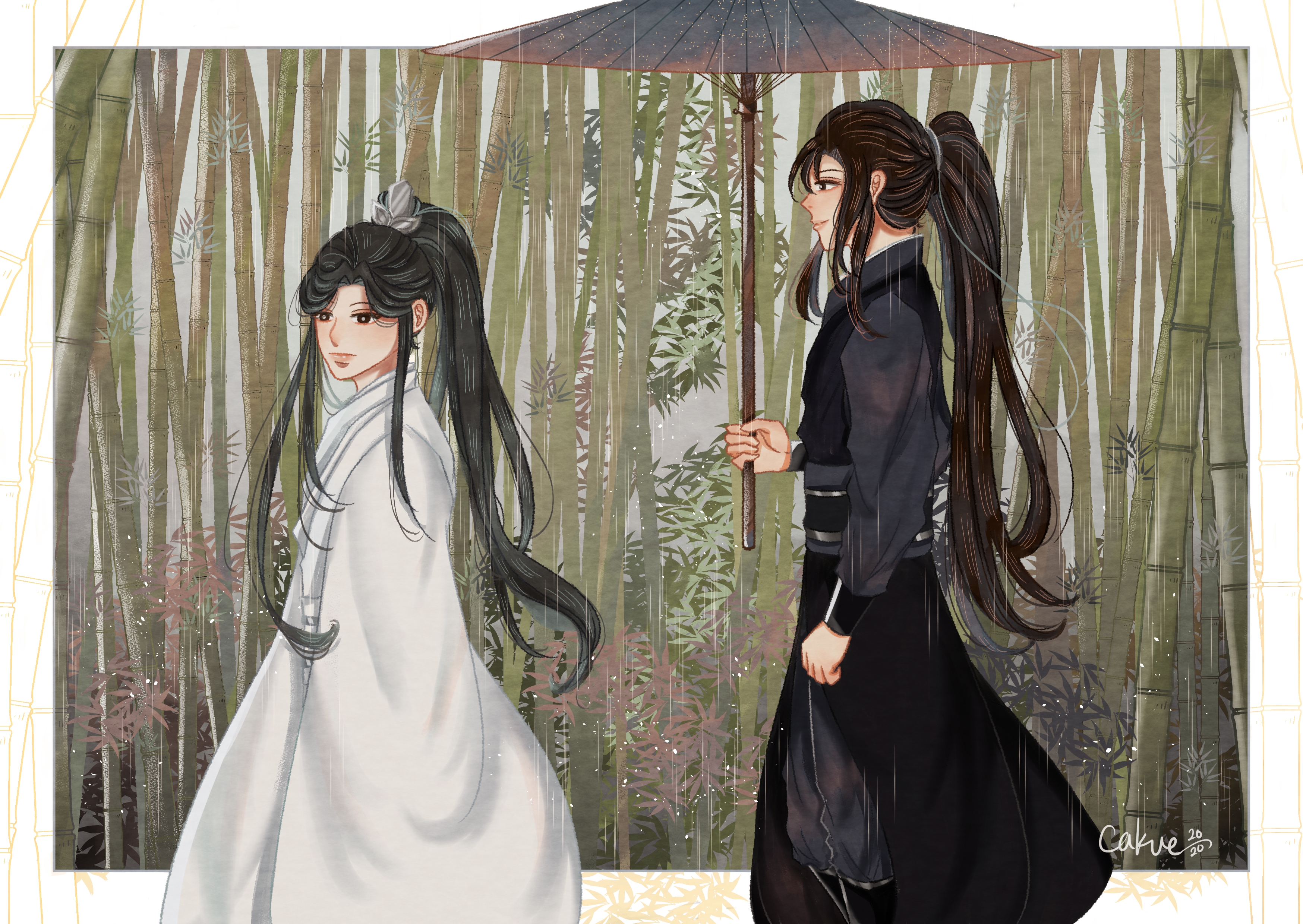 Mo Ran and Chu WanNing in the rain HD Wallpaper