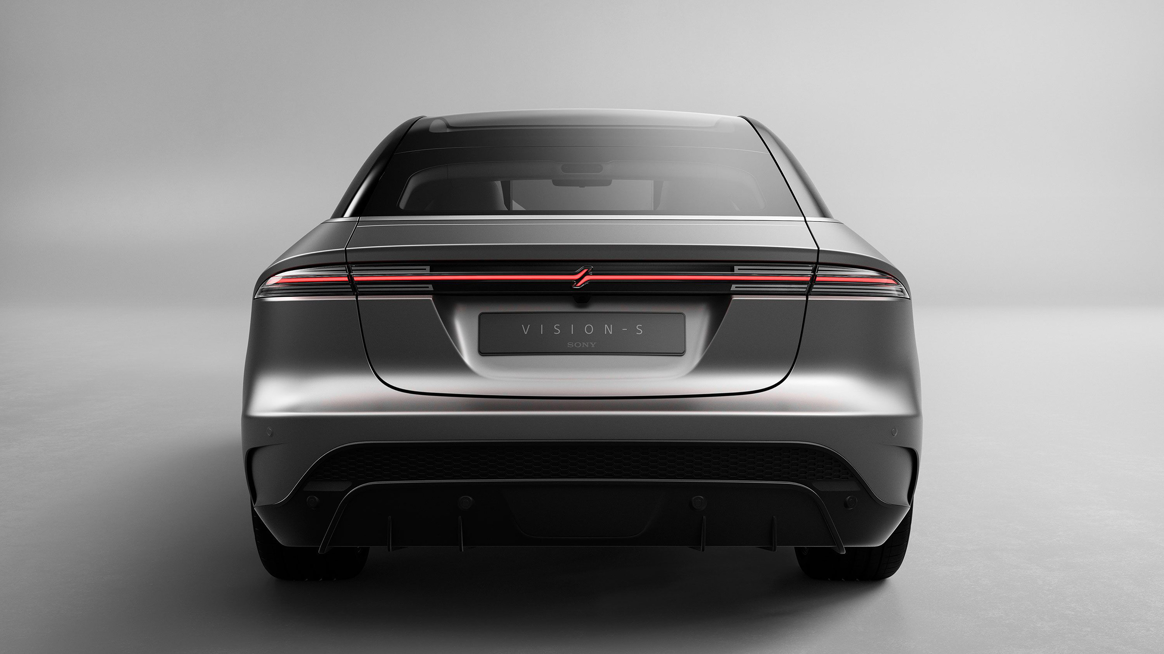 Sony VISION-S electric car rear view HD Wallpaper
