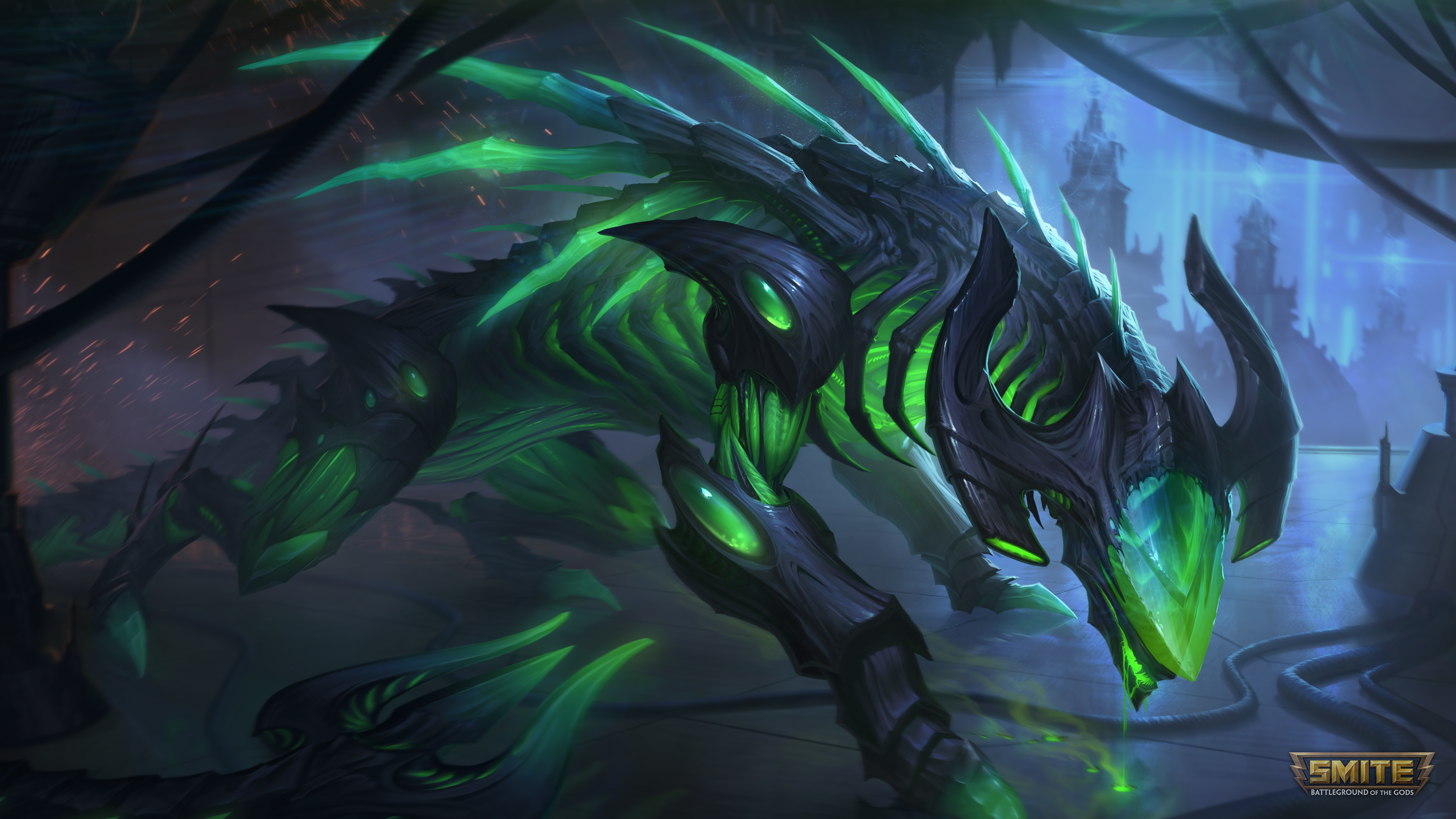 Extraterrestrial Tiamat from Smite HD Wallpaper