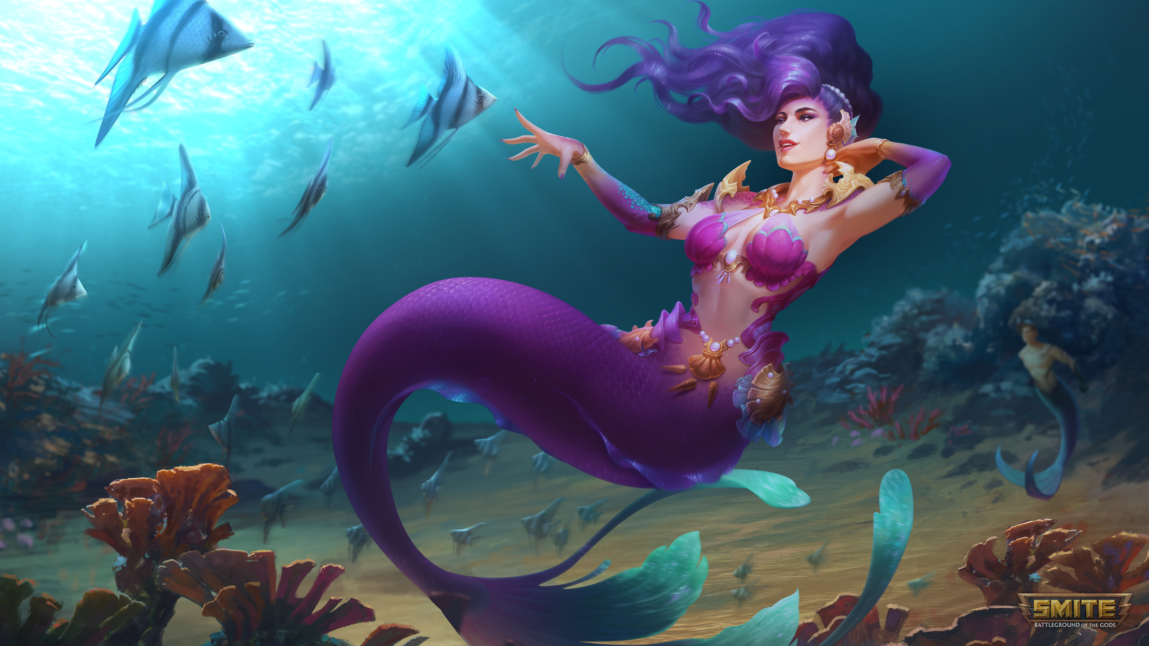 Sea Nymph Sol from Smite HD Wallpaper