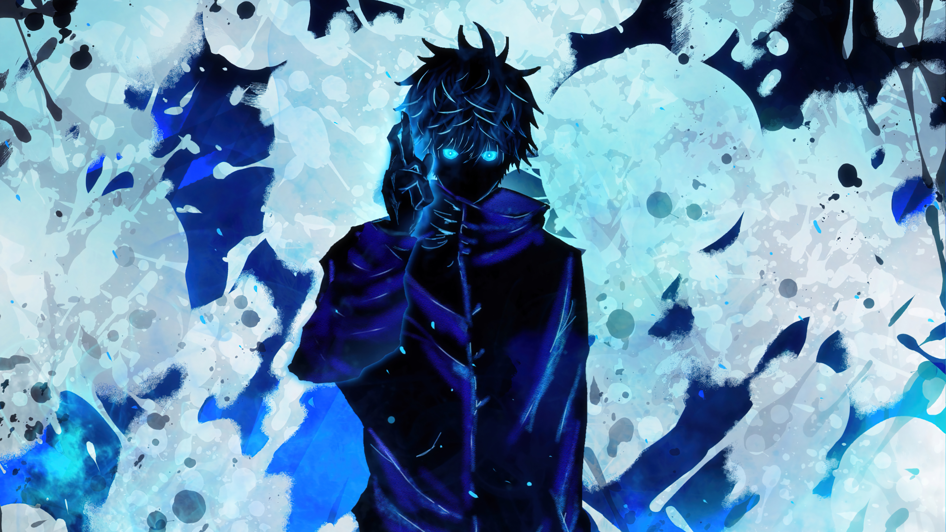 Satoru Gojo 4K with Blue Eyes HD Wallpaper
