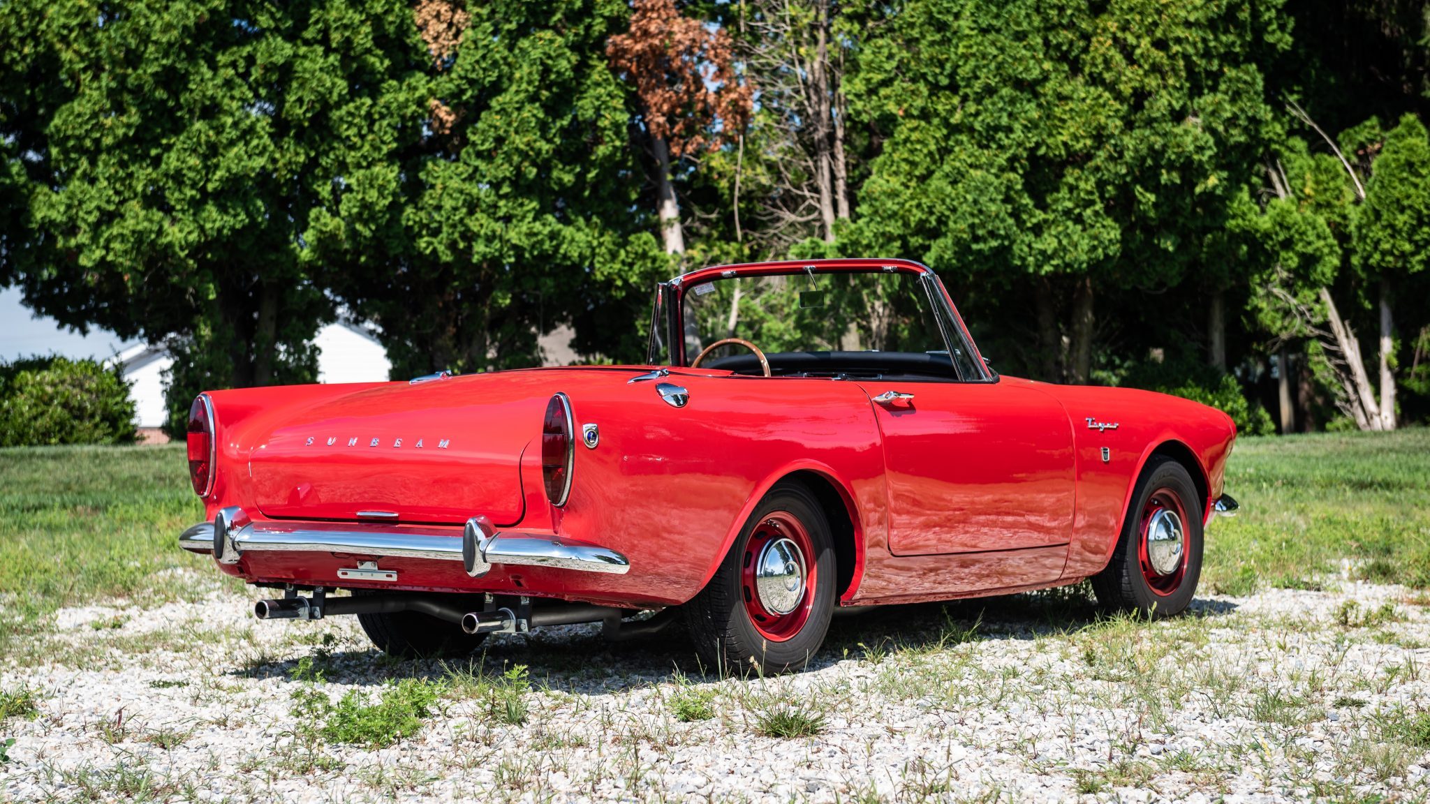 Red 1965 Sunbeam Tiger Convertible HD Wallpaper