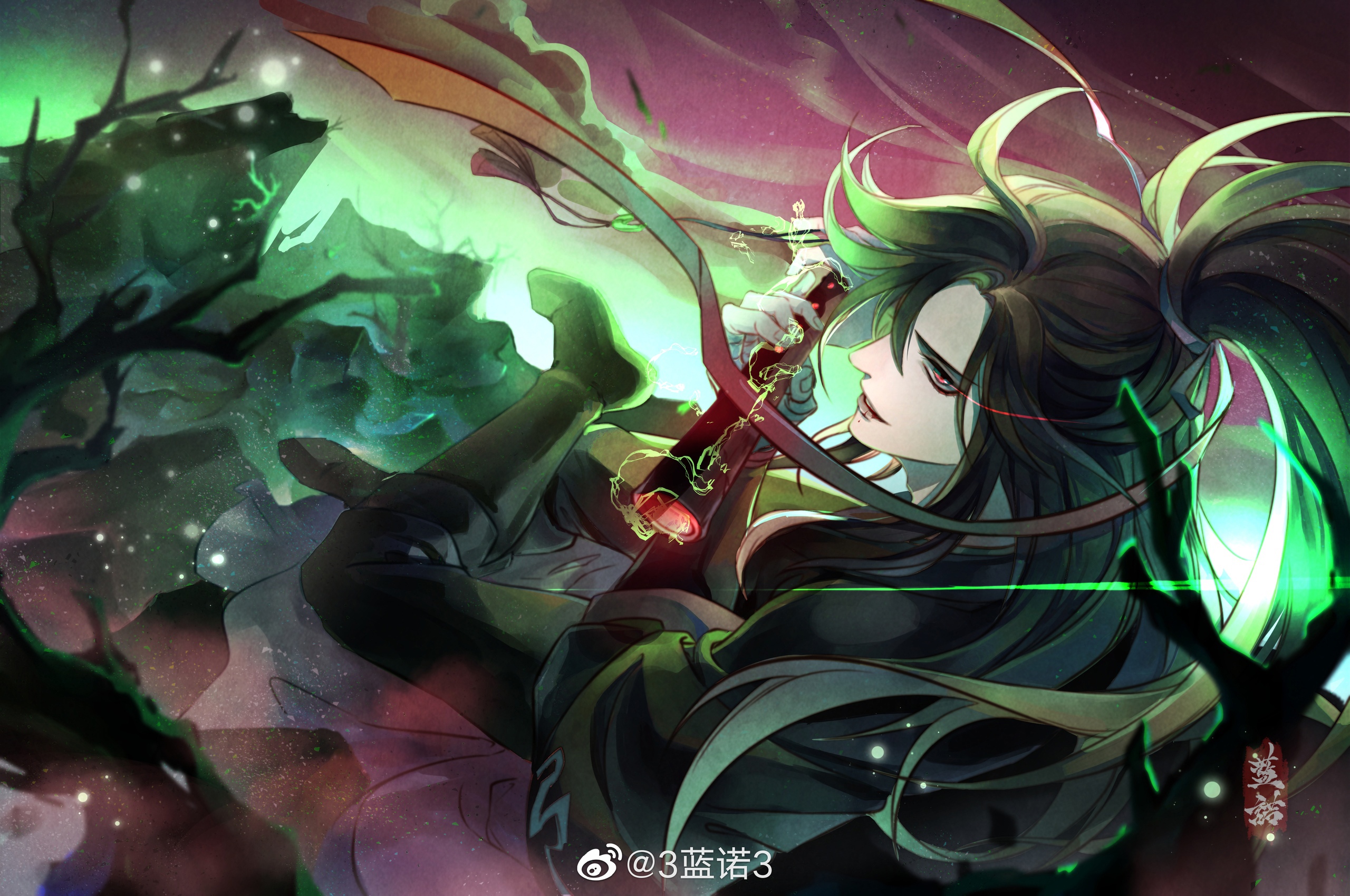 Wei Wuxian from Mo Dao Zu Shi with a sword HD Wallpaper