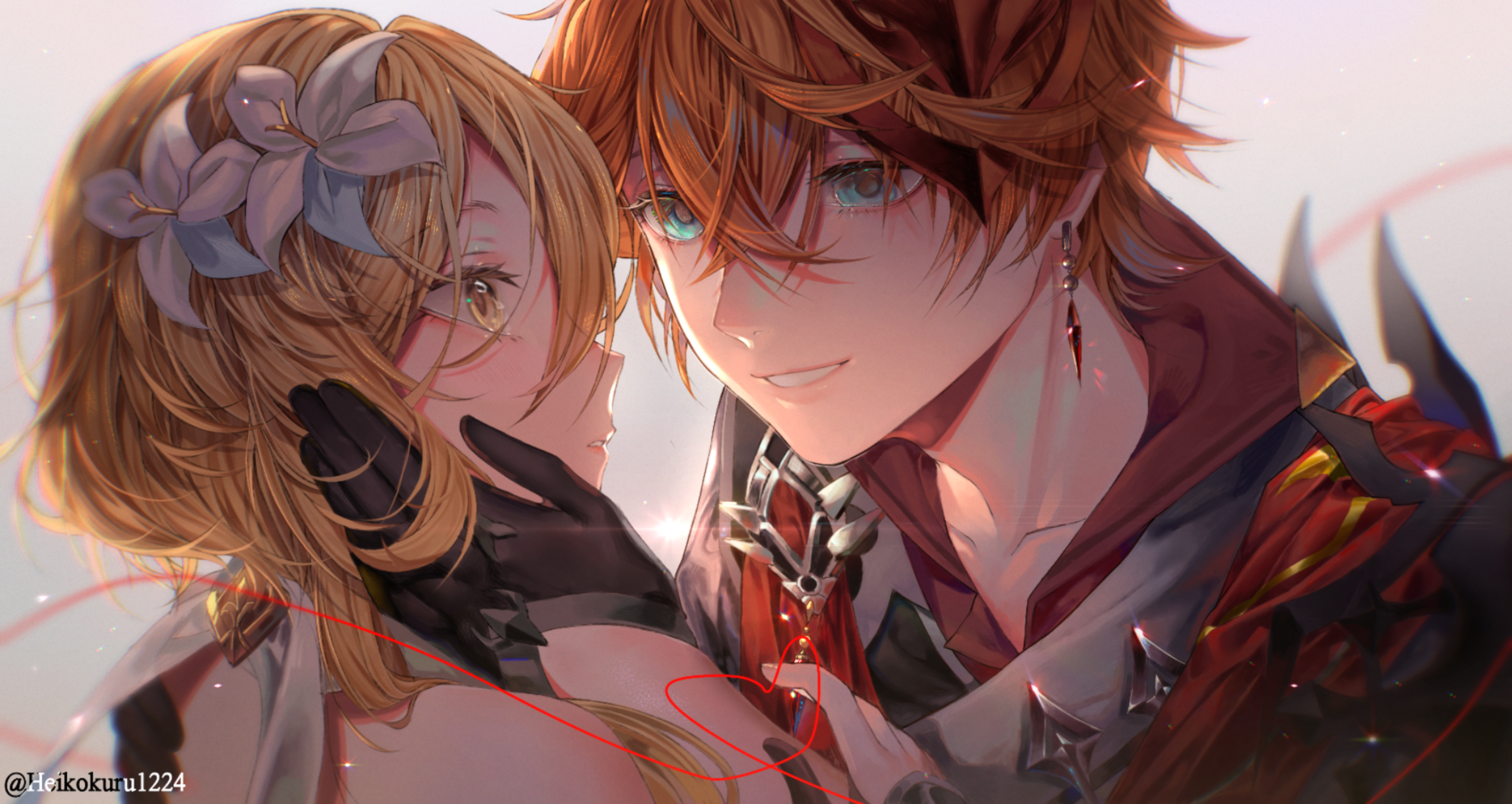 Lumine and Tartaglia Childe Genshin Impact 4K HD Wallpaper