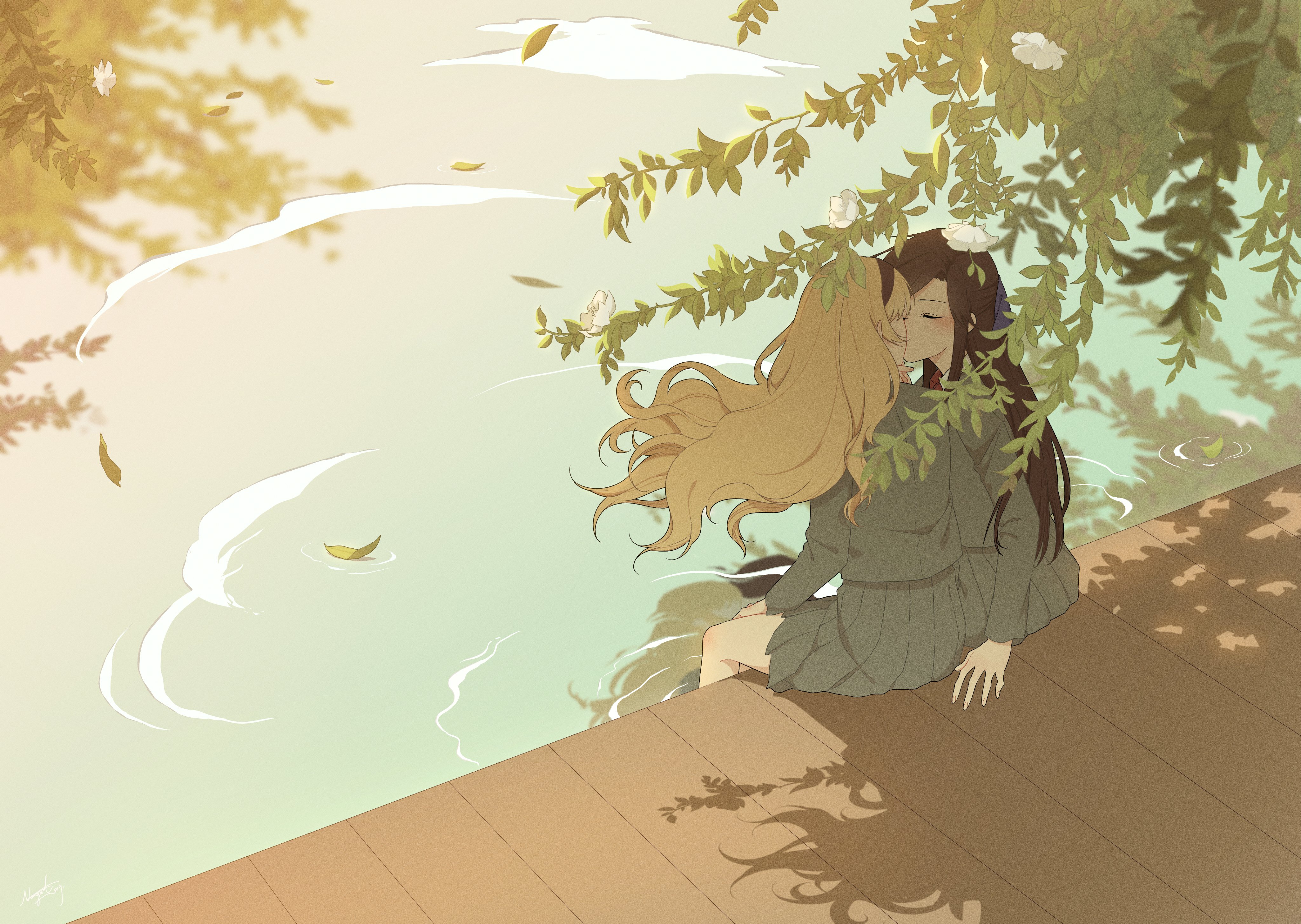 Claudine Saijo and Maya Tendo Yuri 4K HD Wallpaper