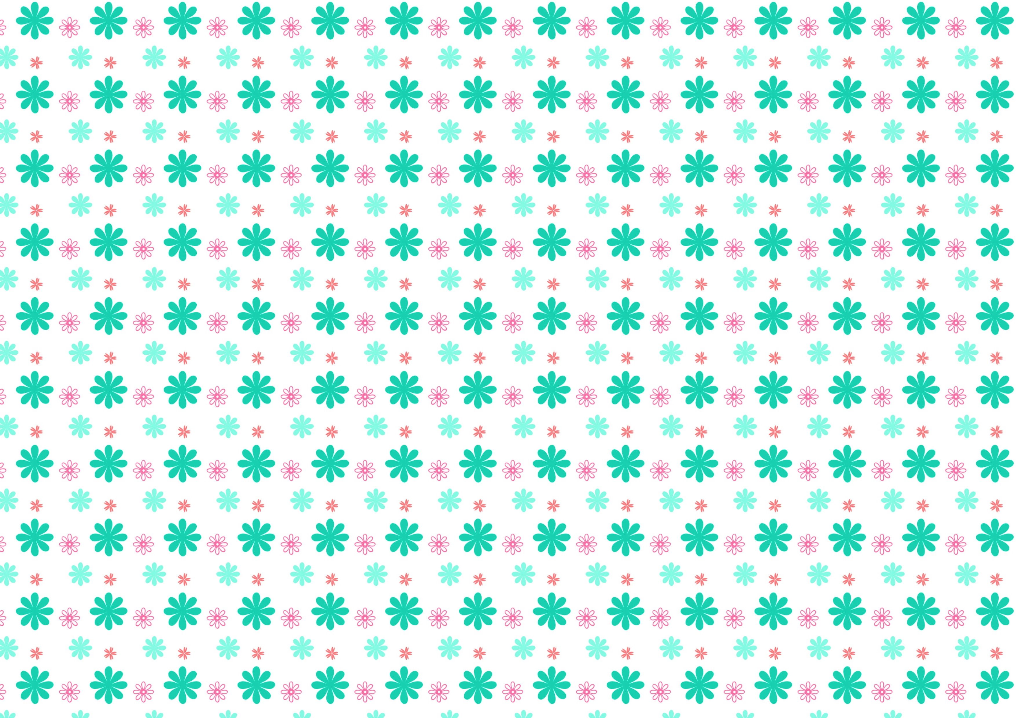 Artistic pattern with colorful flowers HD Wallpaper