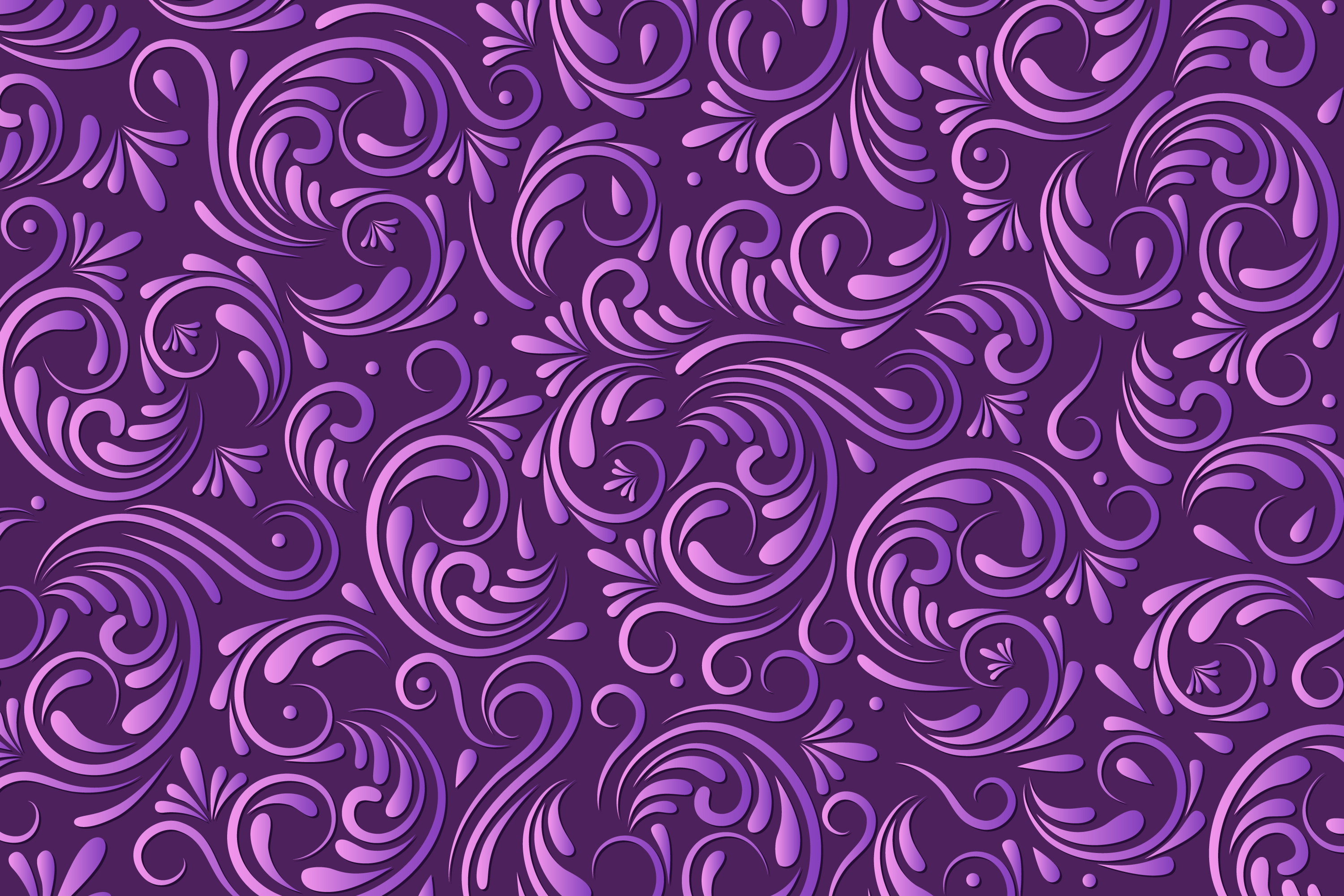 Purple floral abstract pattern HD Wallpaper