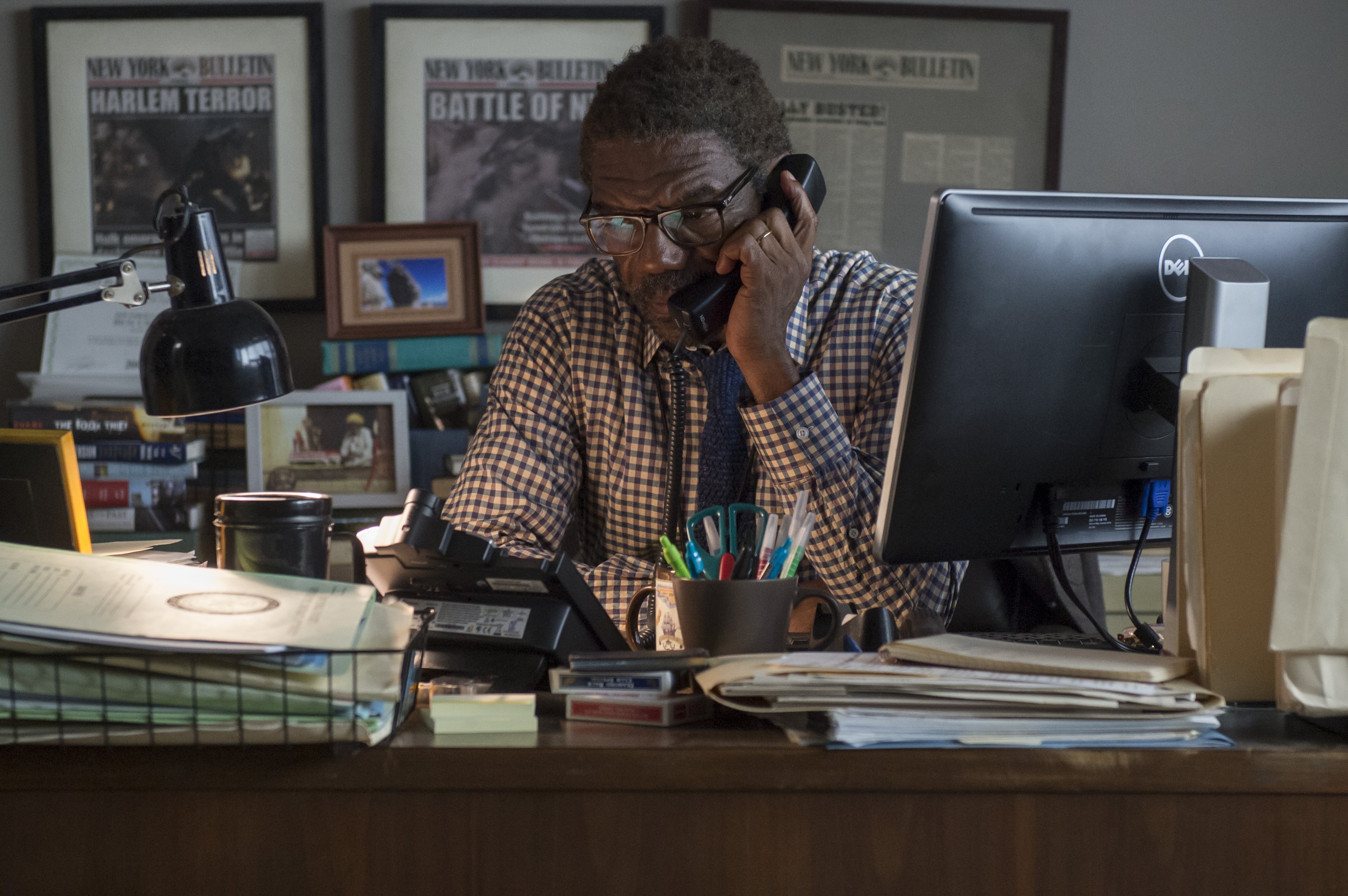 Ben Urich on the Phone in His Office HD Wallpaper