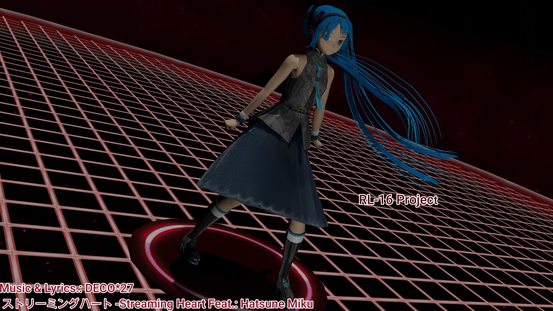 Hatsune Miku in RL-16 Project Streaming Heart HD Wallpaper