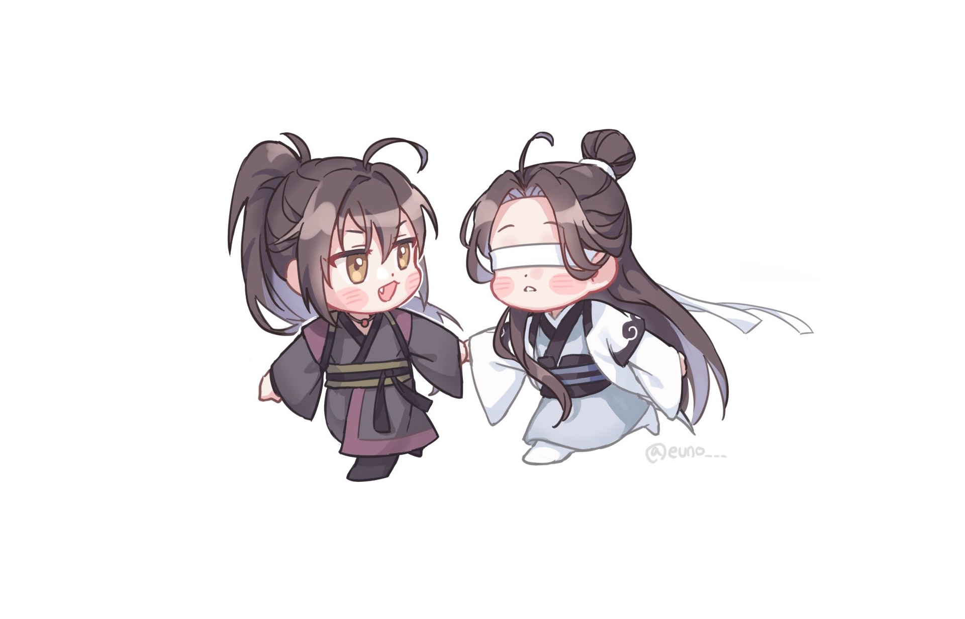 Xue Yang and Xiao Xingchen chibi art HD Wallpaper
