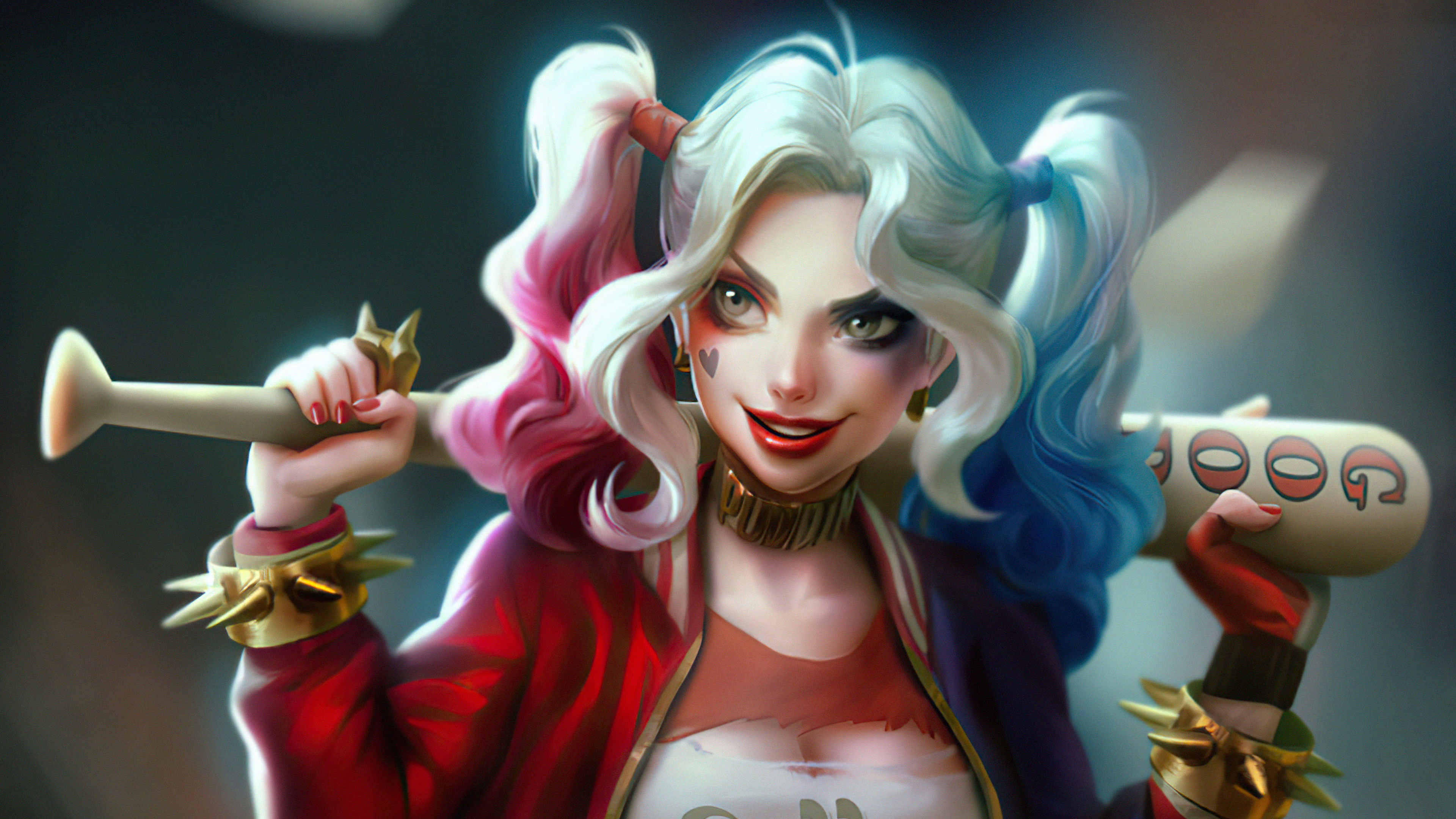 Harley Quinn 4K with Baseball Bat HD Wallpaper