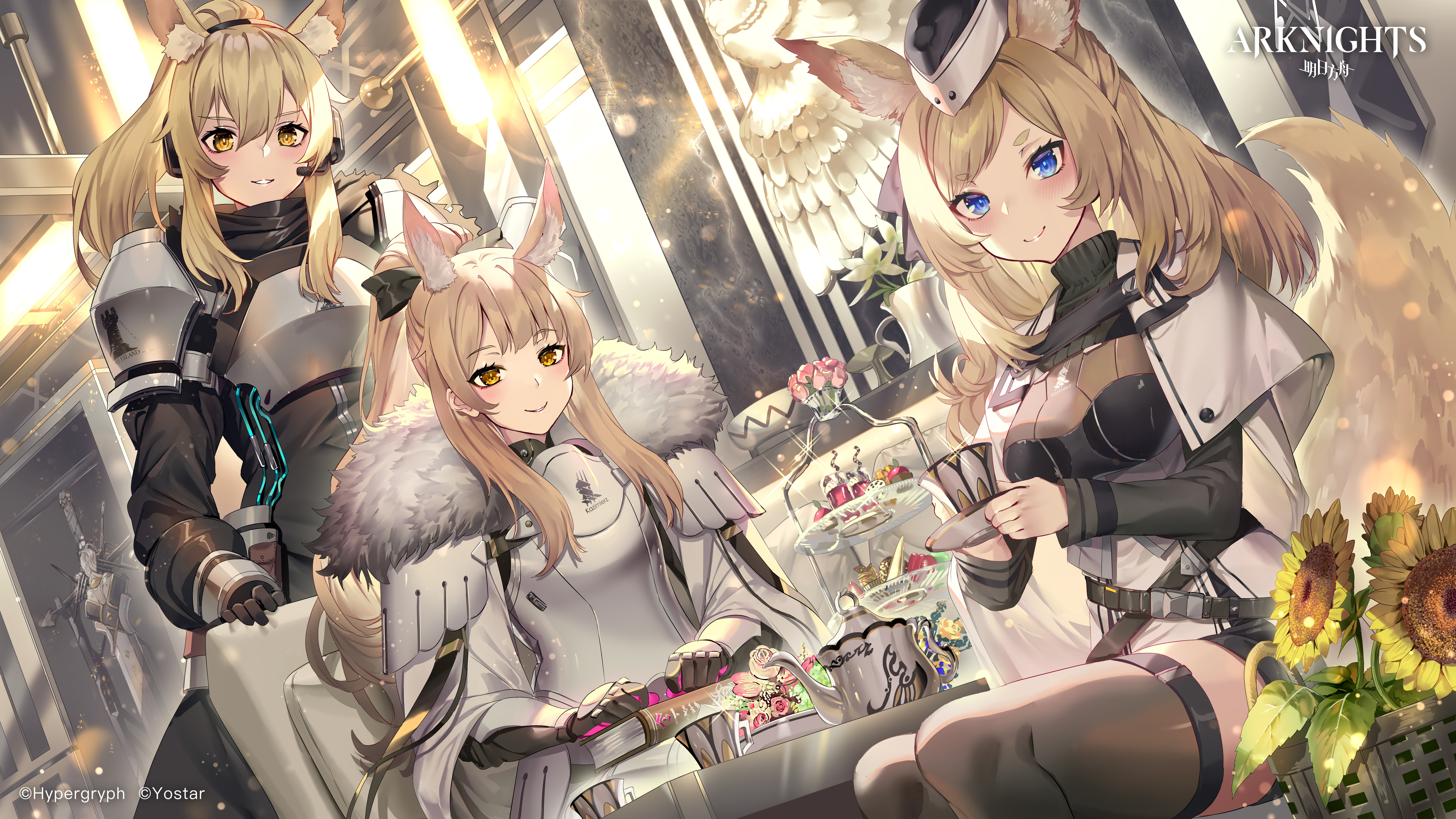 Arknights: Blemishine, Nearl, and Whislash 4K HD Wallpaper