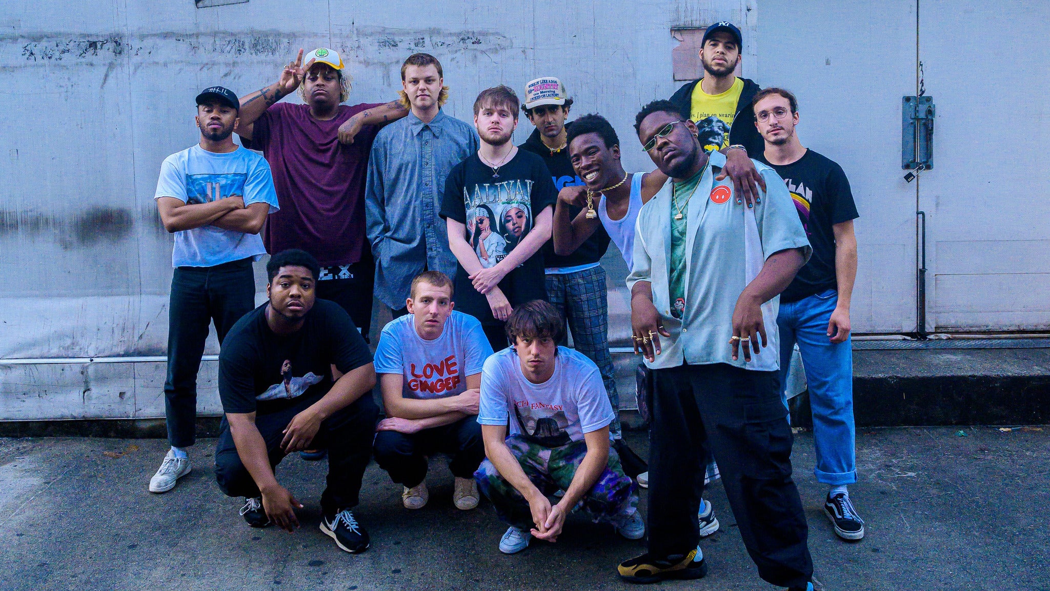 Brockhampton group posing in front of a wall HD Wallpaper