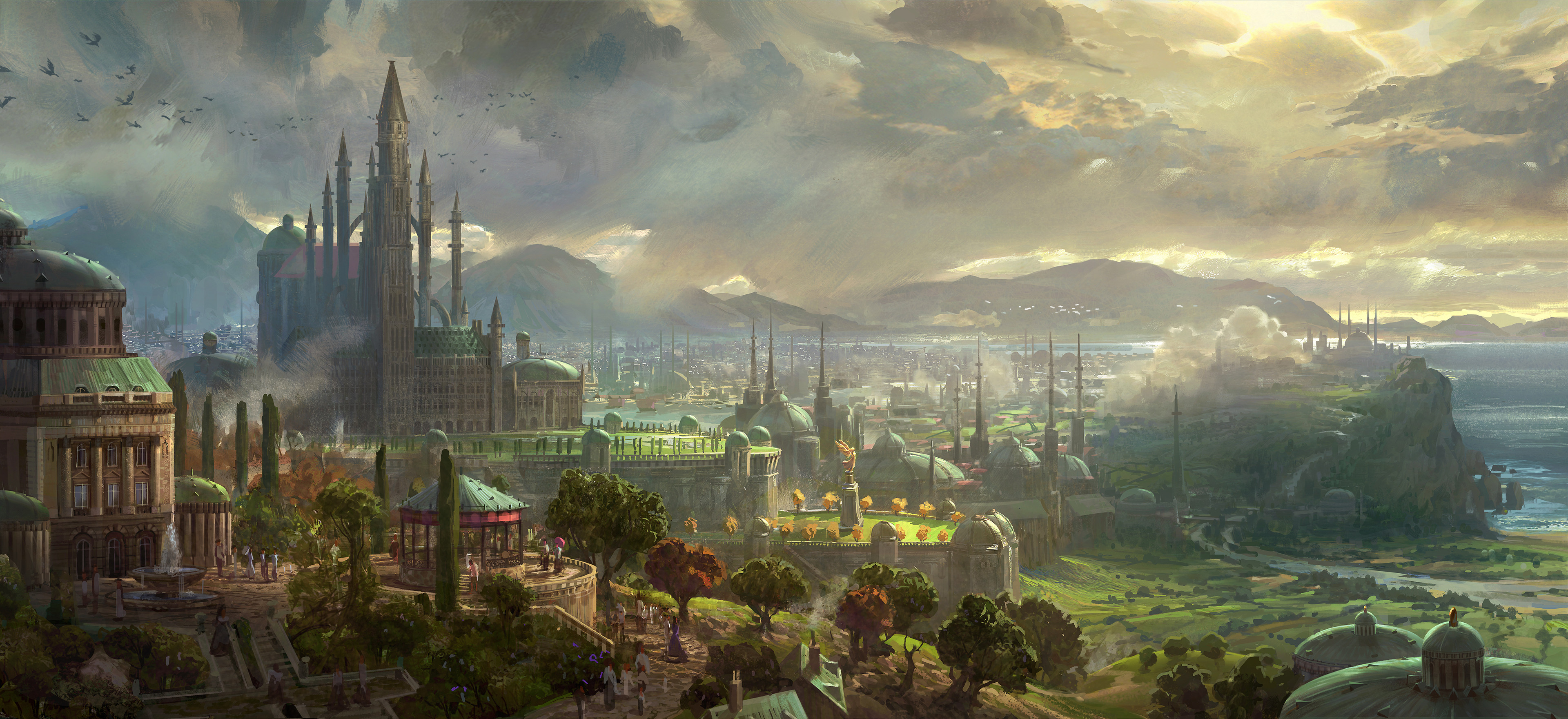Cityscape After the Rain HD Wallpaper