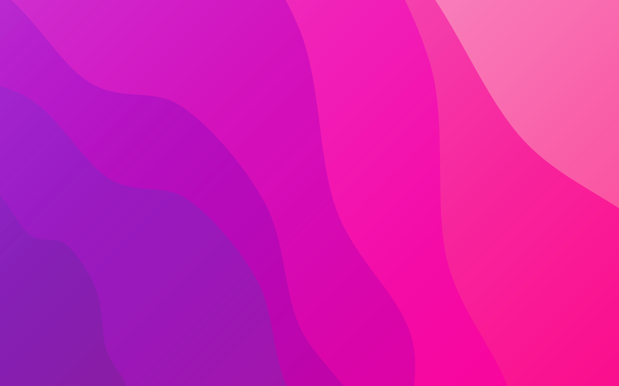 Abstract Pink and Purple Gradient Waves HD Wallpaper
