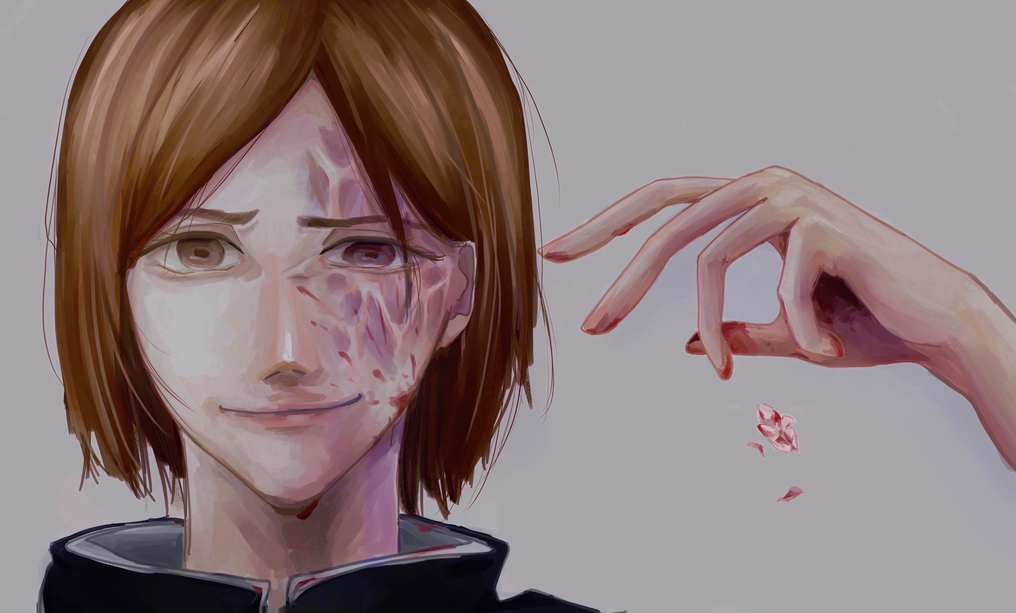 Nobara Kugisaki 4K with injured face HD Wallpaper
