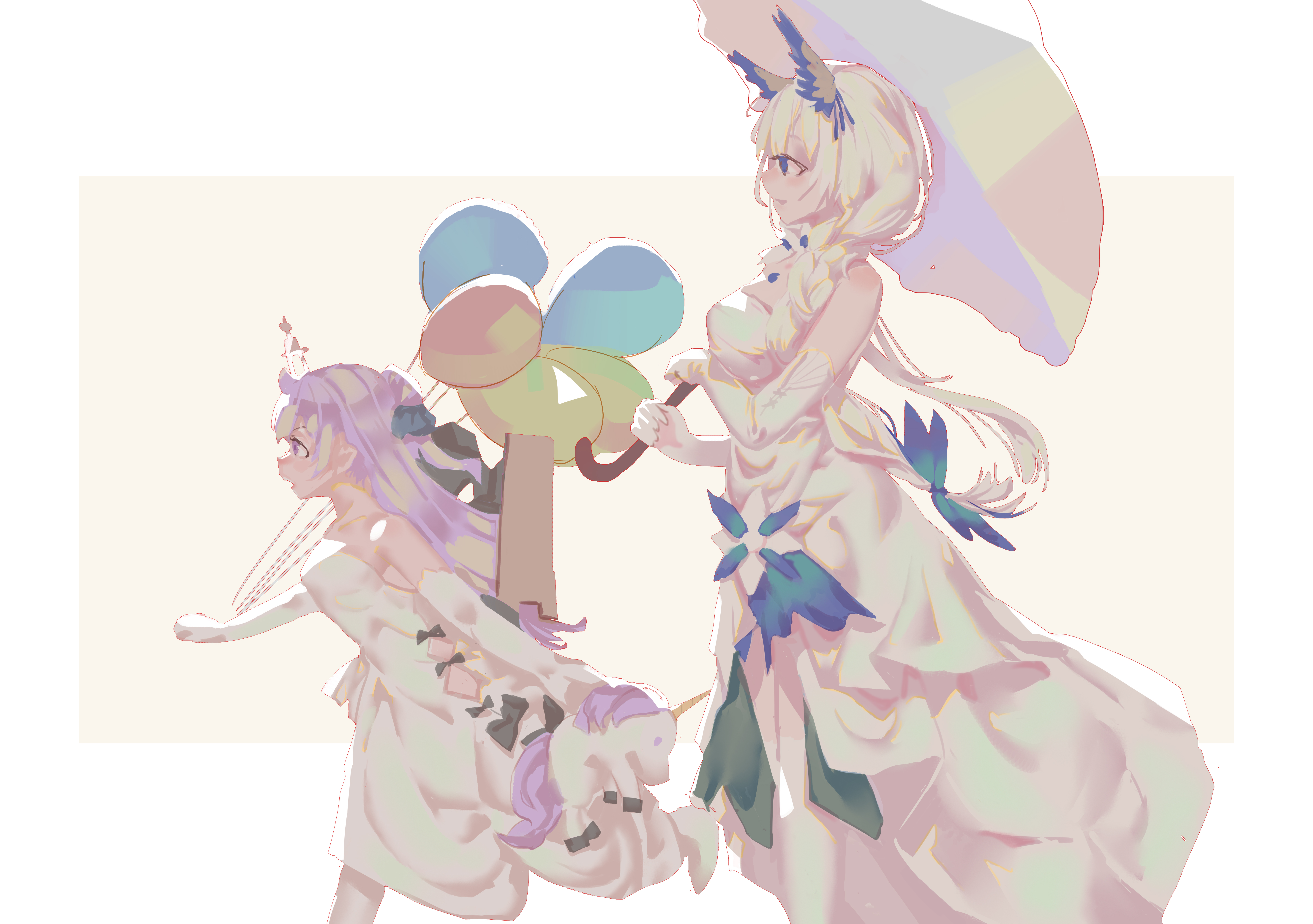 Illustrious and Unicorn from Azur Lane HD Wallpaper