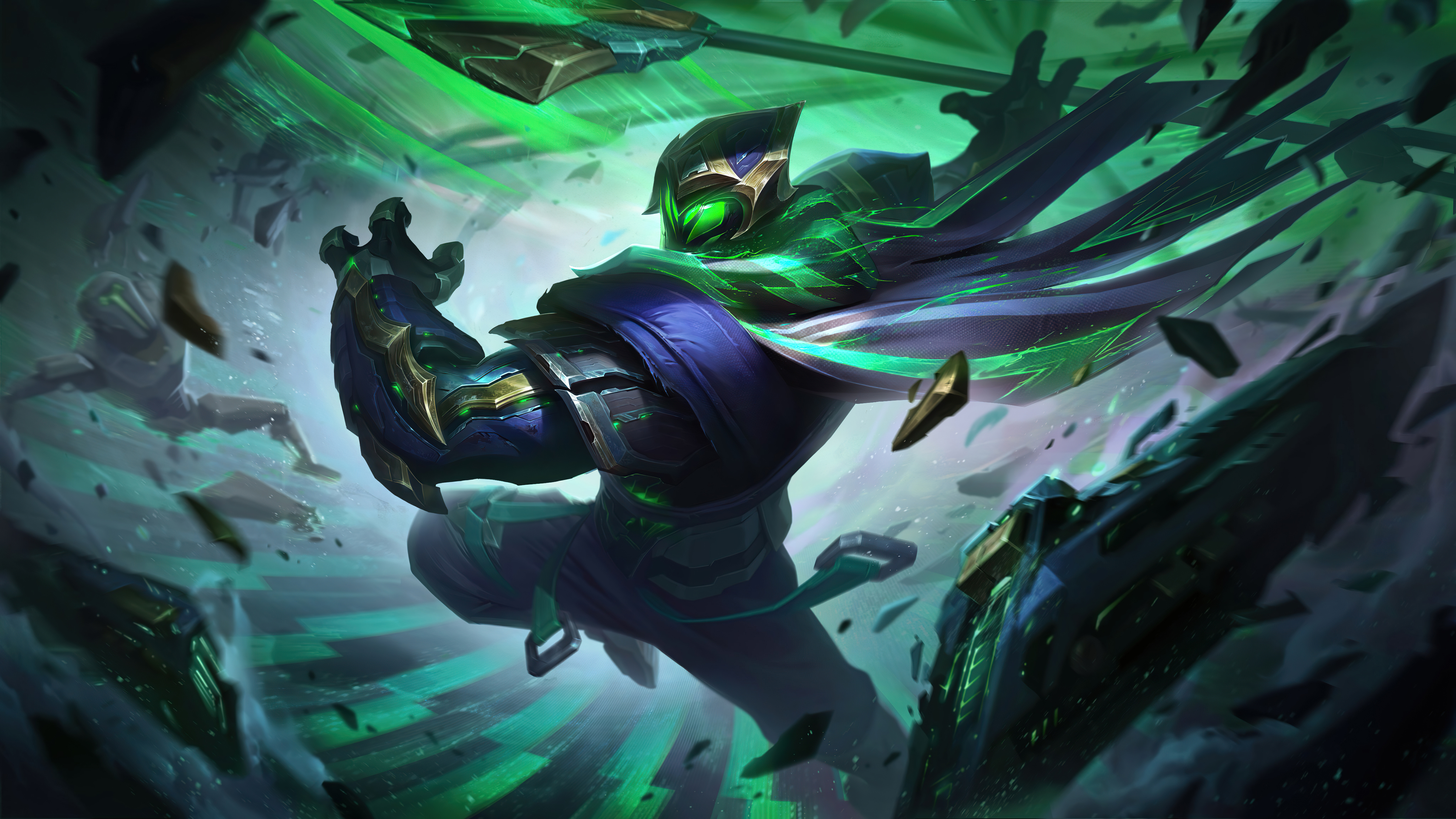 Jax from League of Legends in action HD Wallpaper