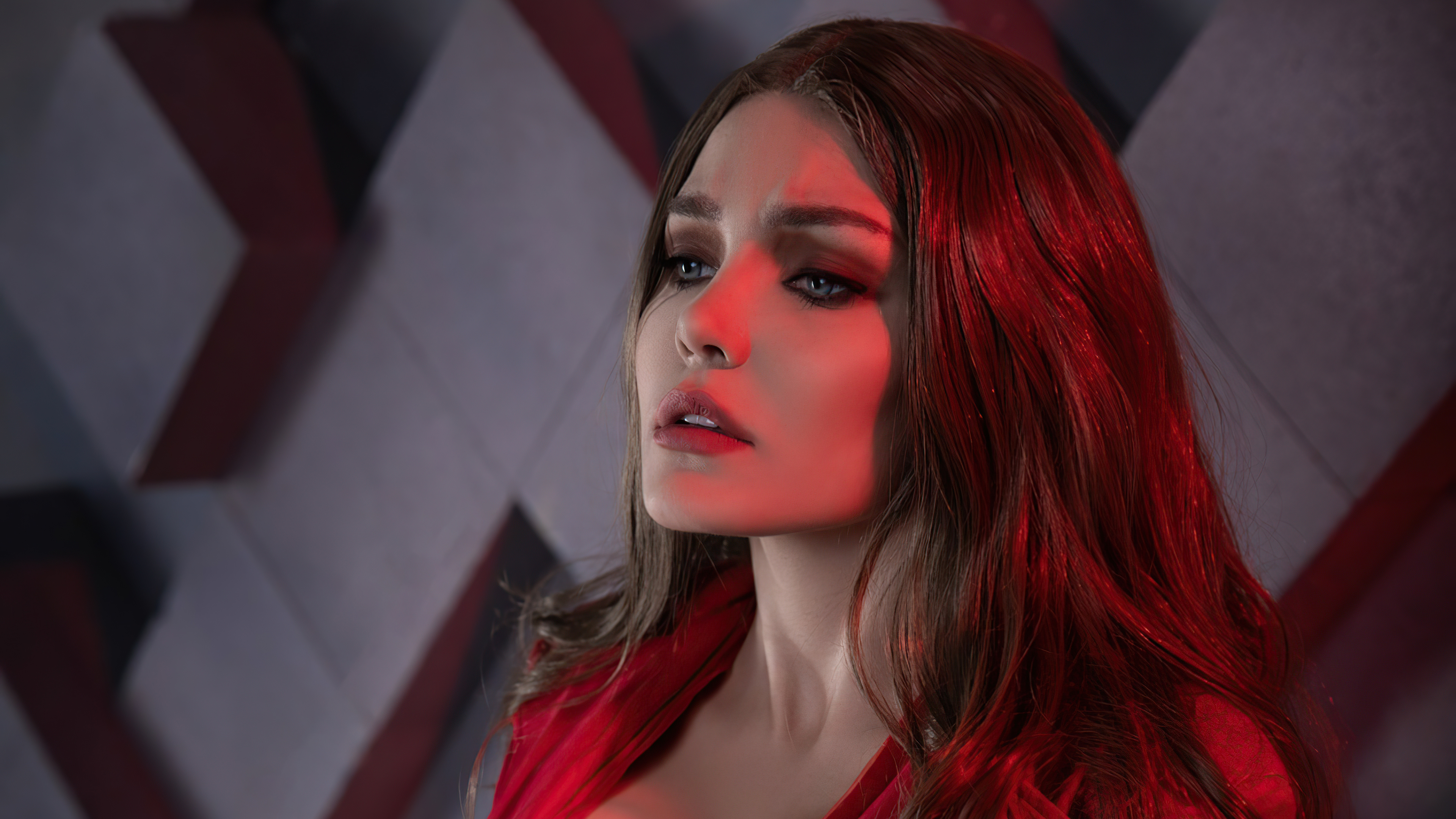 Scarlet Witch Cosplay 4K HD Wallpaper