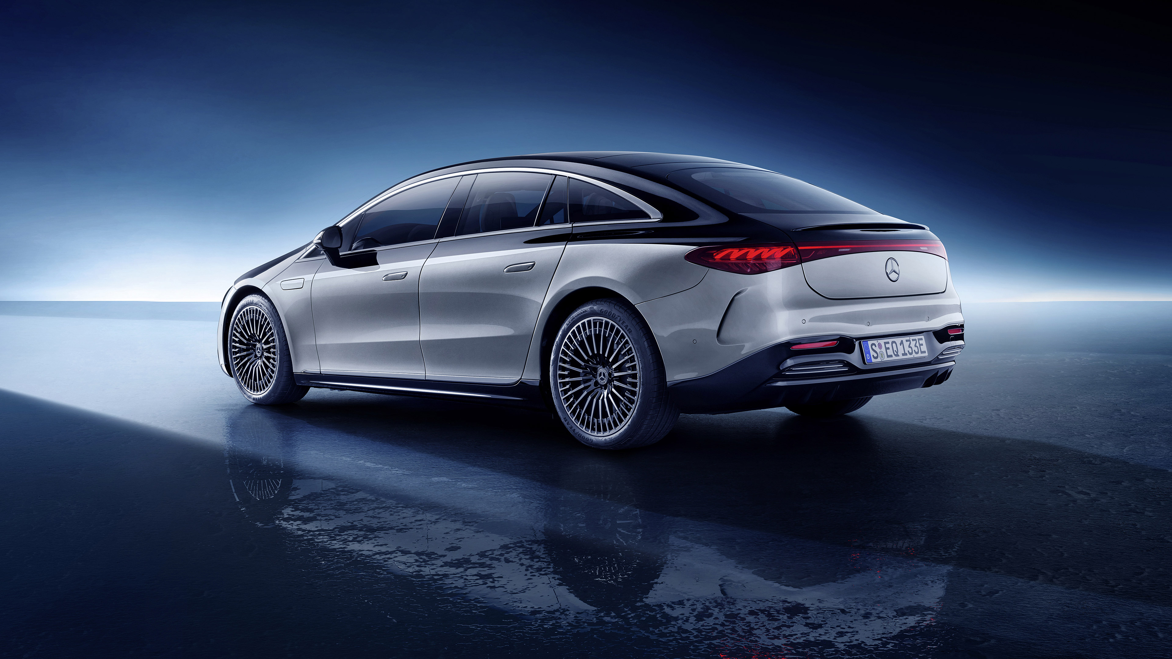 Mercedes-Benz EQS 4K Electric Luxury Car HD Wallpaper