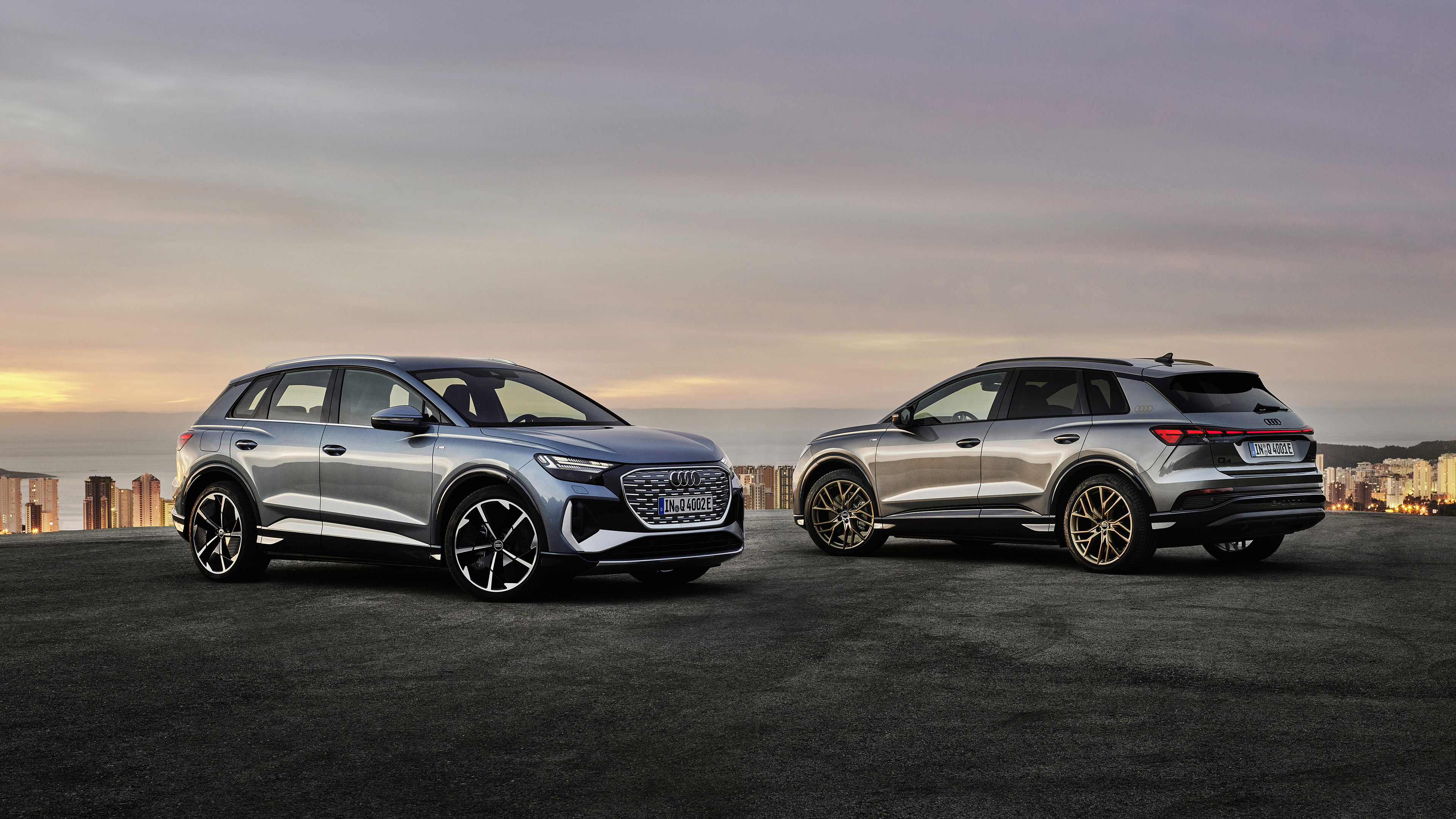 Audi Q4 E-tron 4K Electric SUV HD Wallpaper