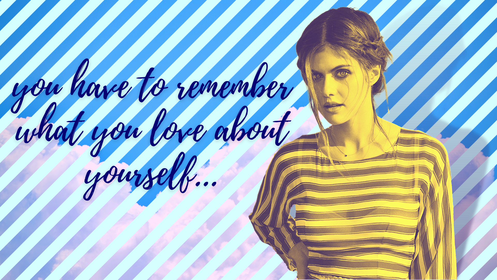 Alexandra Daddario Inspirational Quote HD Wallpaper
