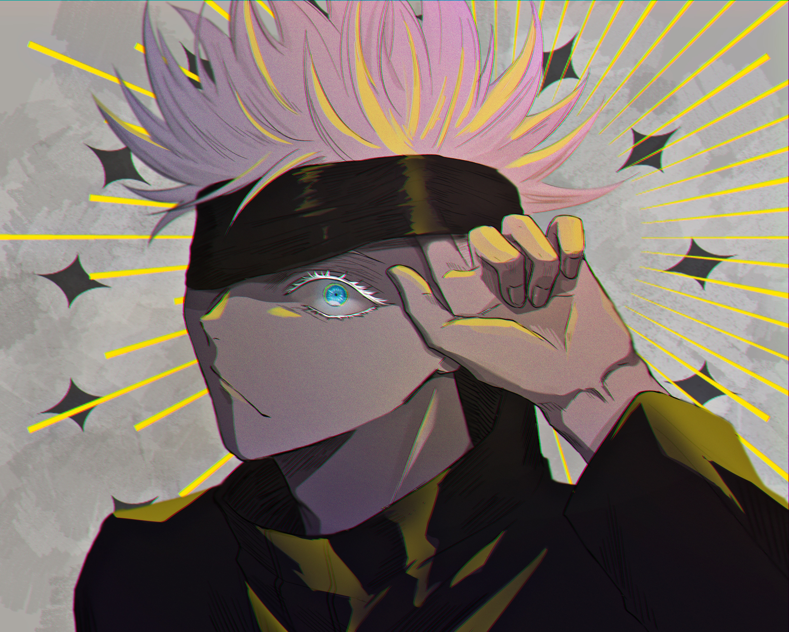 Satoru Gojo from Jujutsu Kaisen with blindfold HD Wallpaper