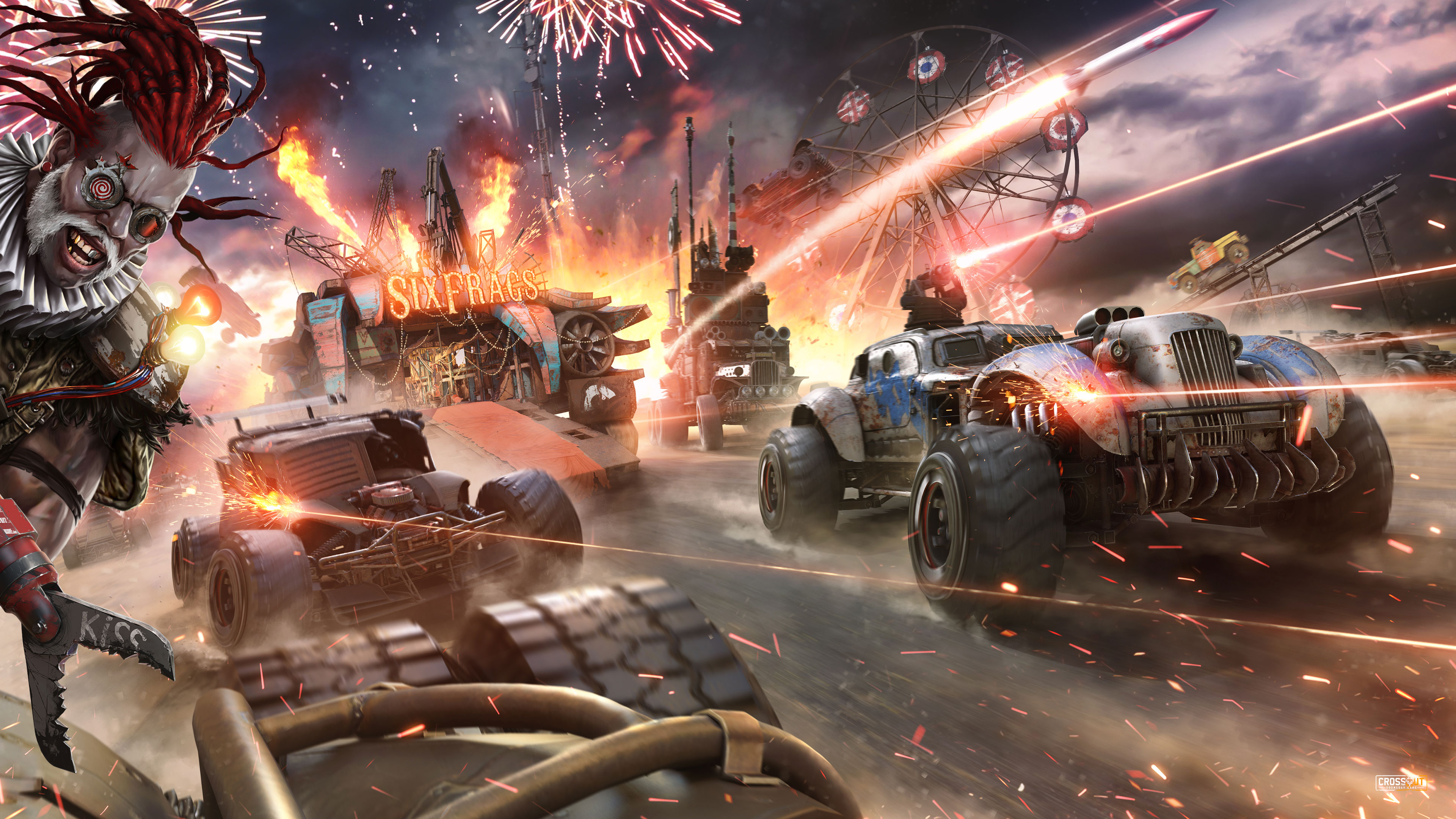 Crossout 4K: Post-Apocalyptic Demolition Derby HD Wallpaper