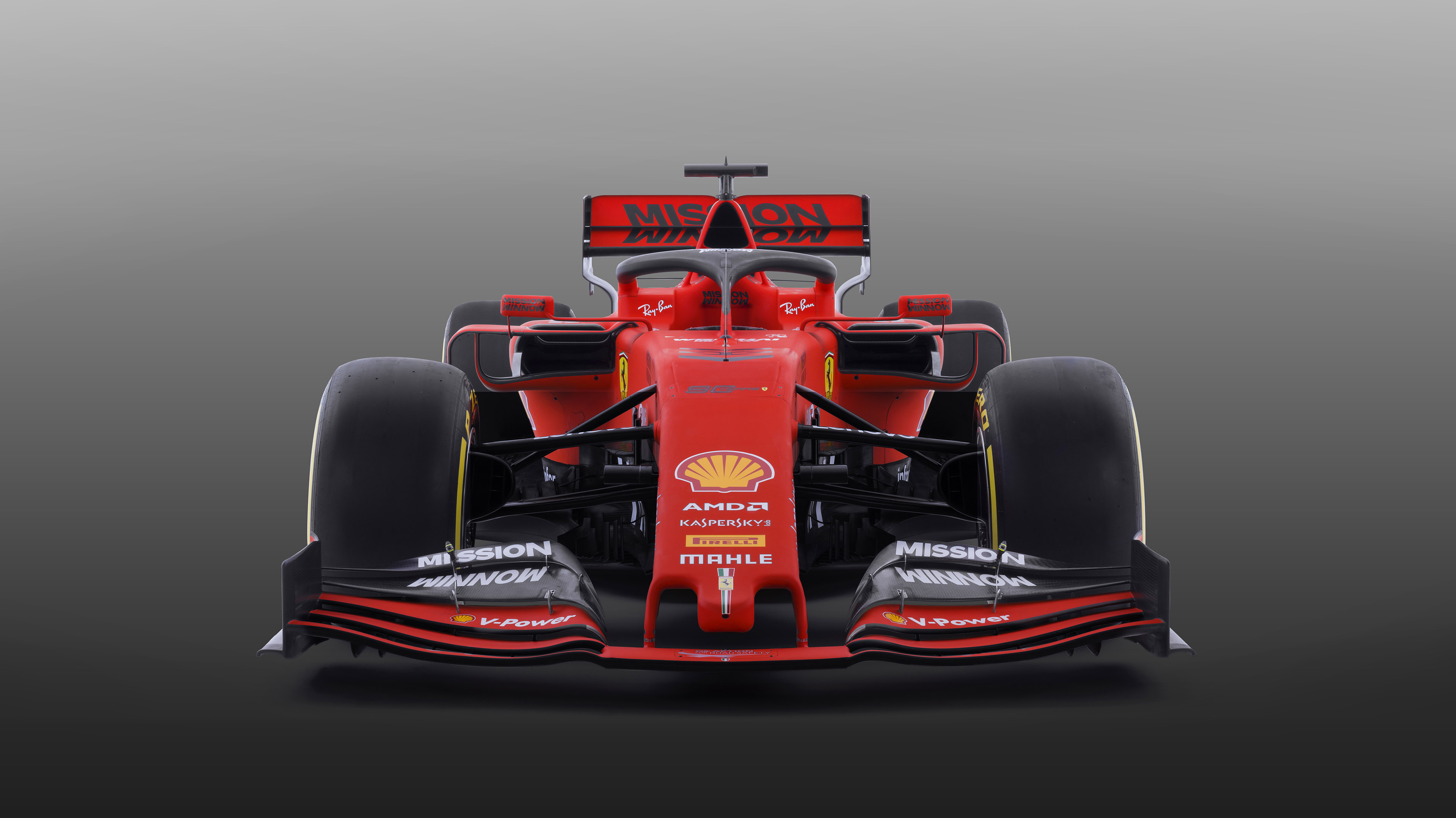 Ferrari SF90 Formula 1 car front view HD Wallpaper