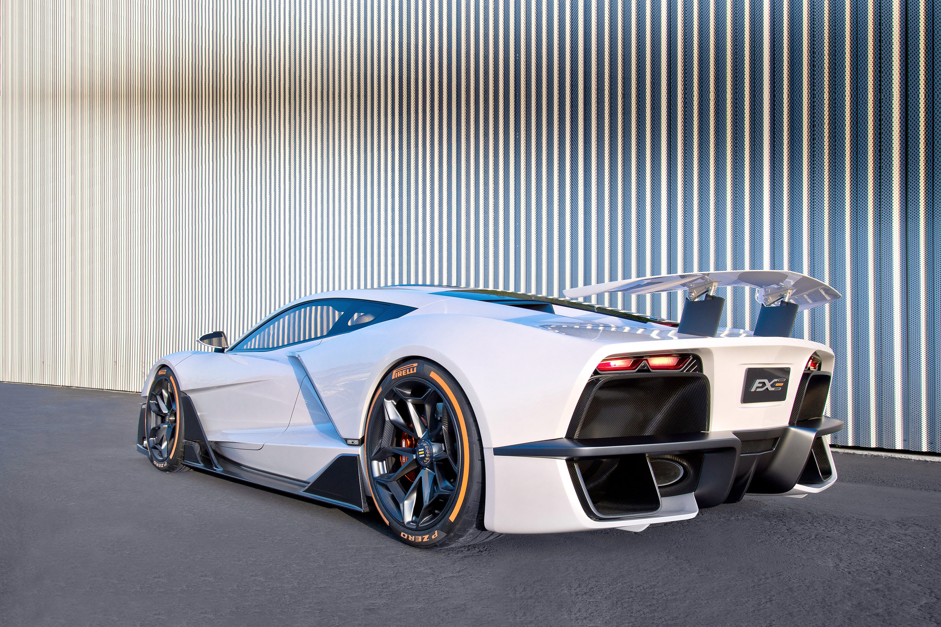 Aria FXE hypercar in white HD Wallpaper