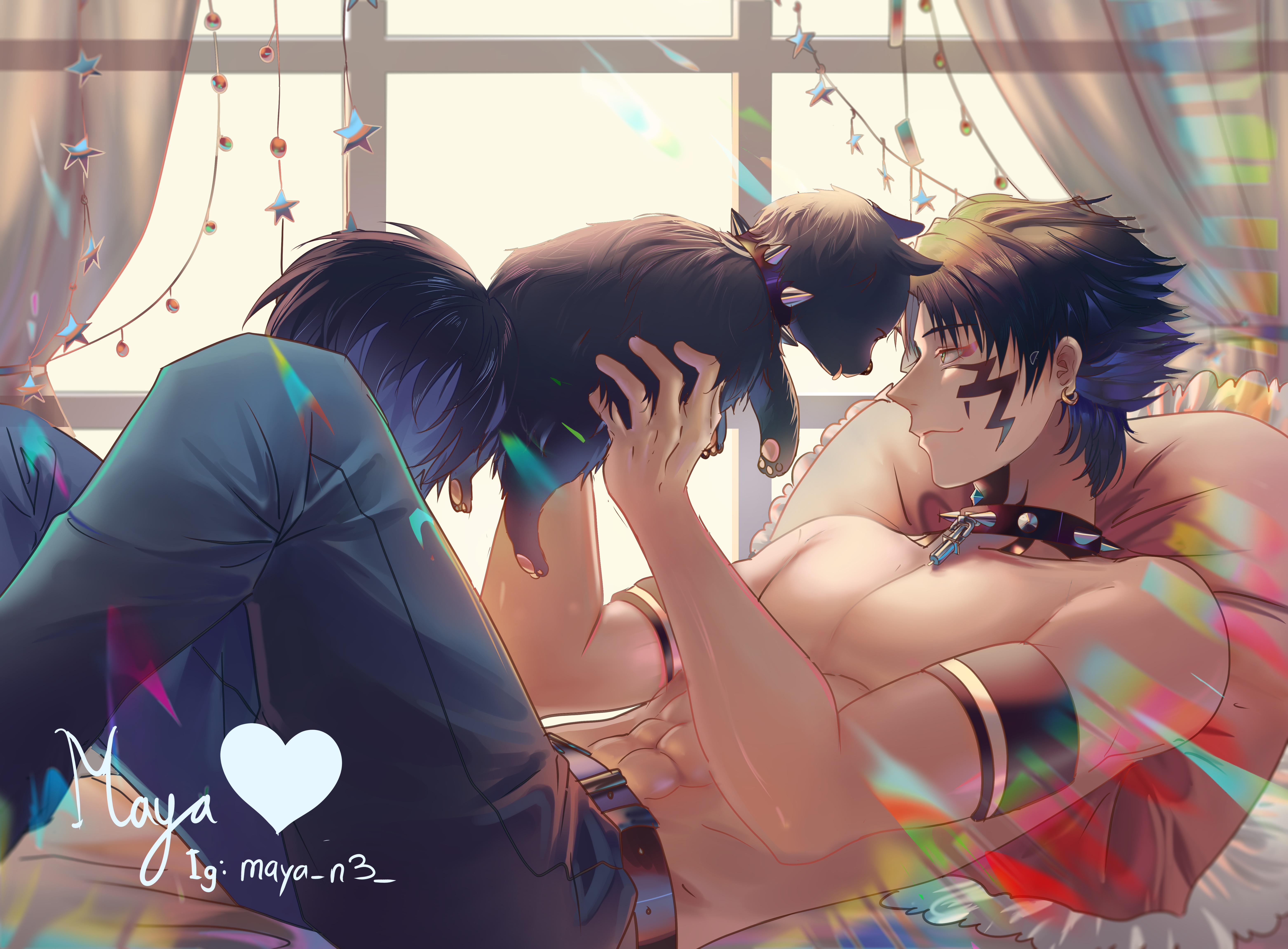 Dramatical Murder 4K Intimate Moment HD Wallpaper