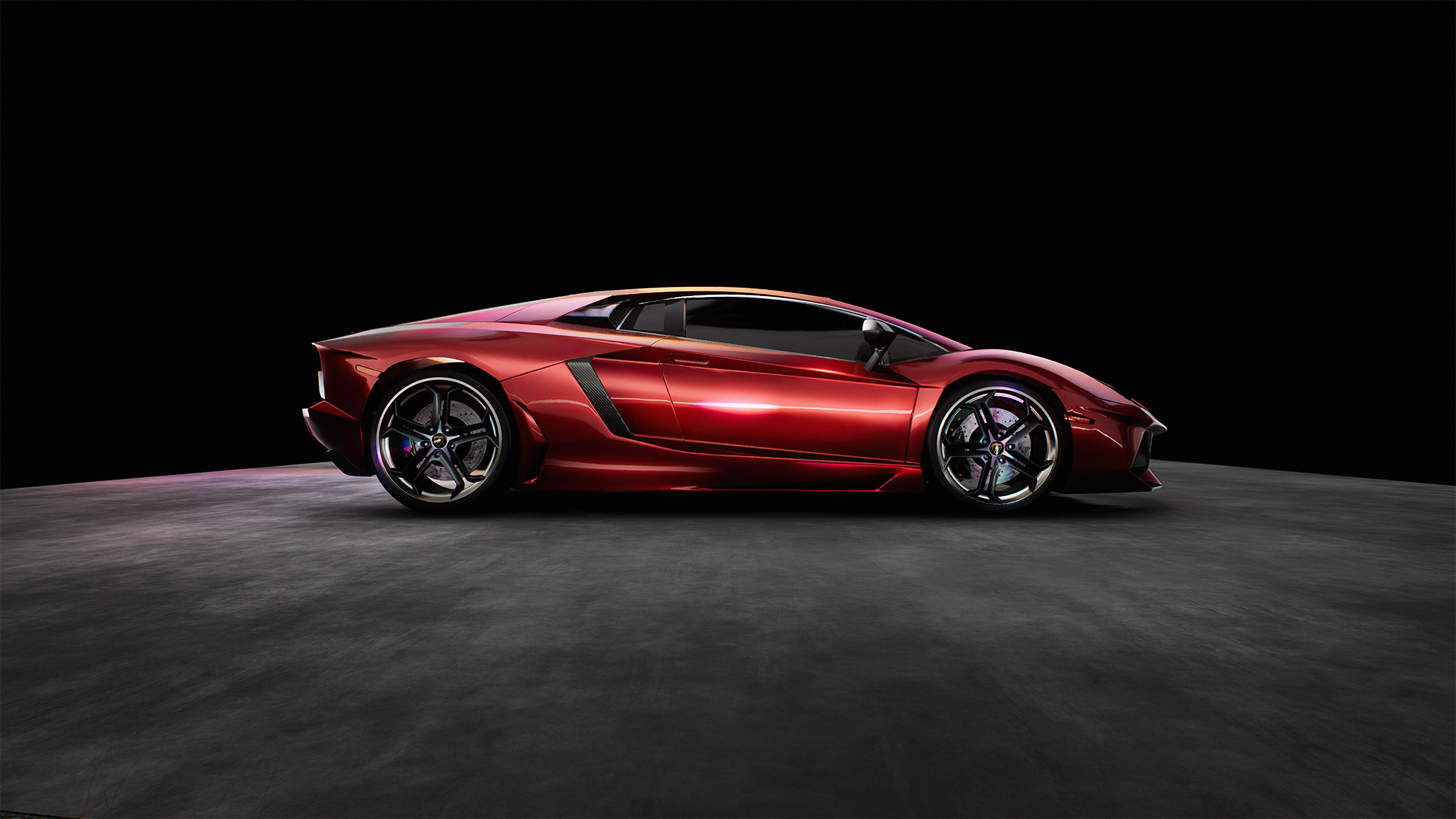 Red Lamborghini Aventador LP 700-4 4K HD Wallpaper