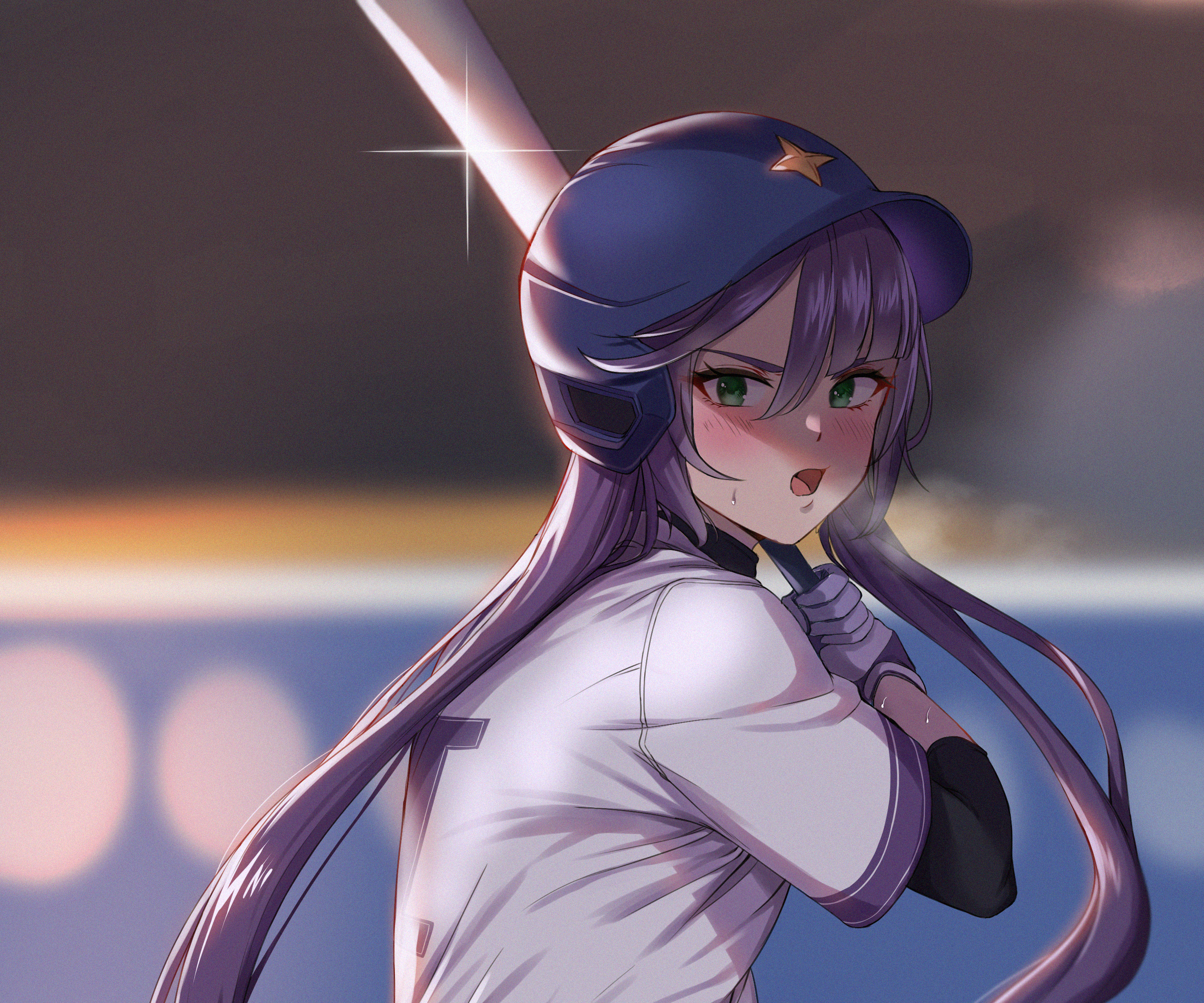 Mona in a baseball uniform HD Wallpaper