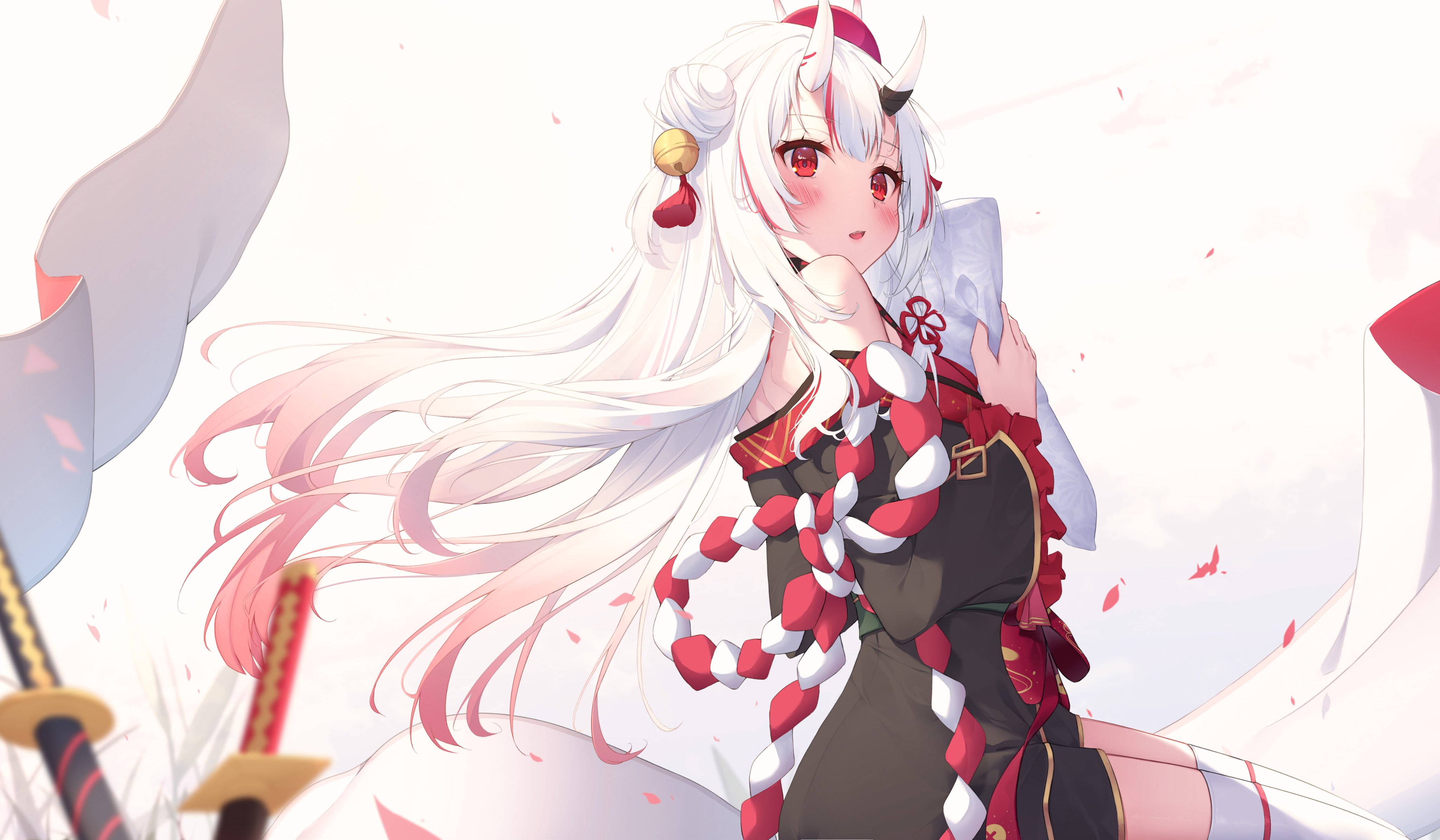 Nariki Ayame in Traditional Outfit 4K HD Wallpaper