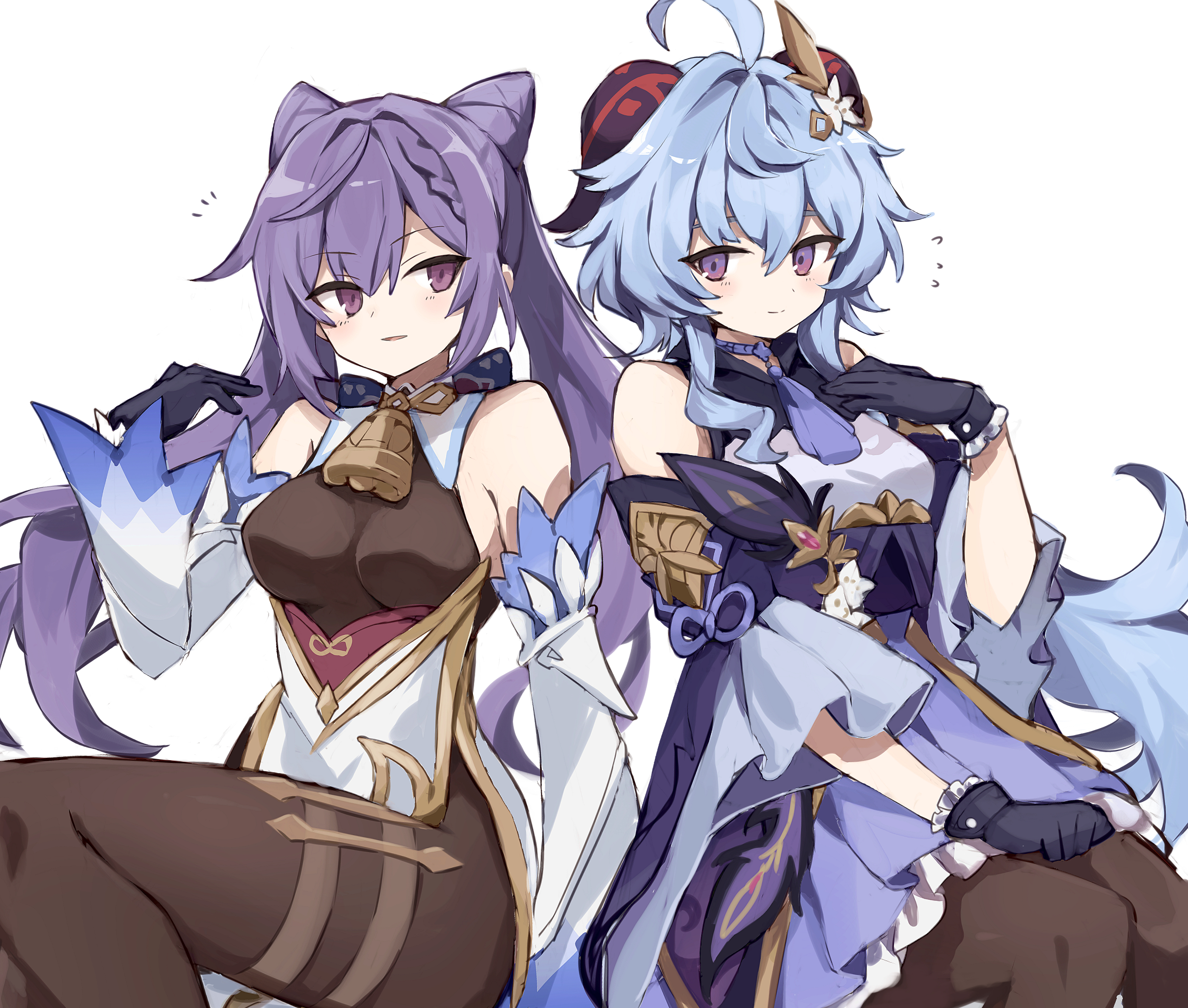 Keqing and Ganyu from Genshin Impact HD Wallpaper