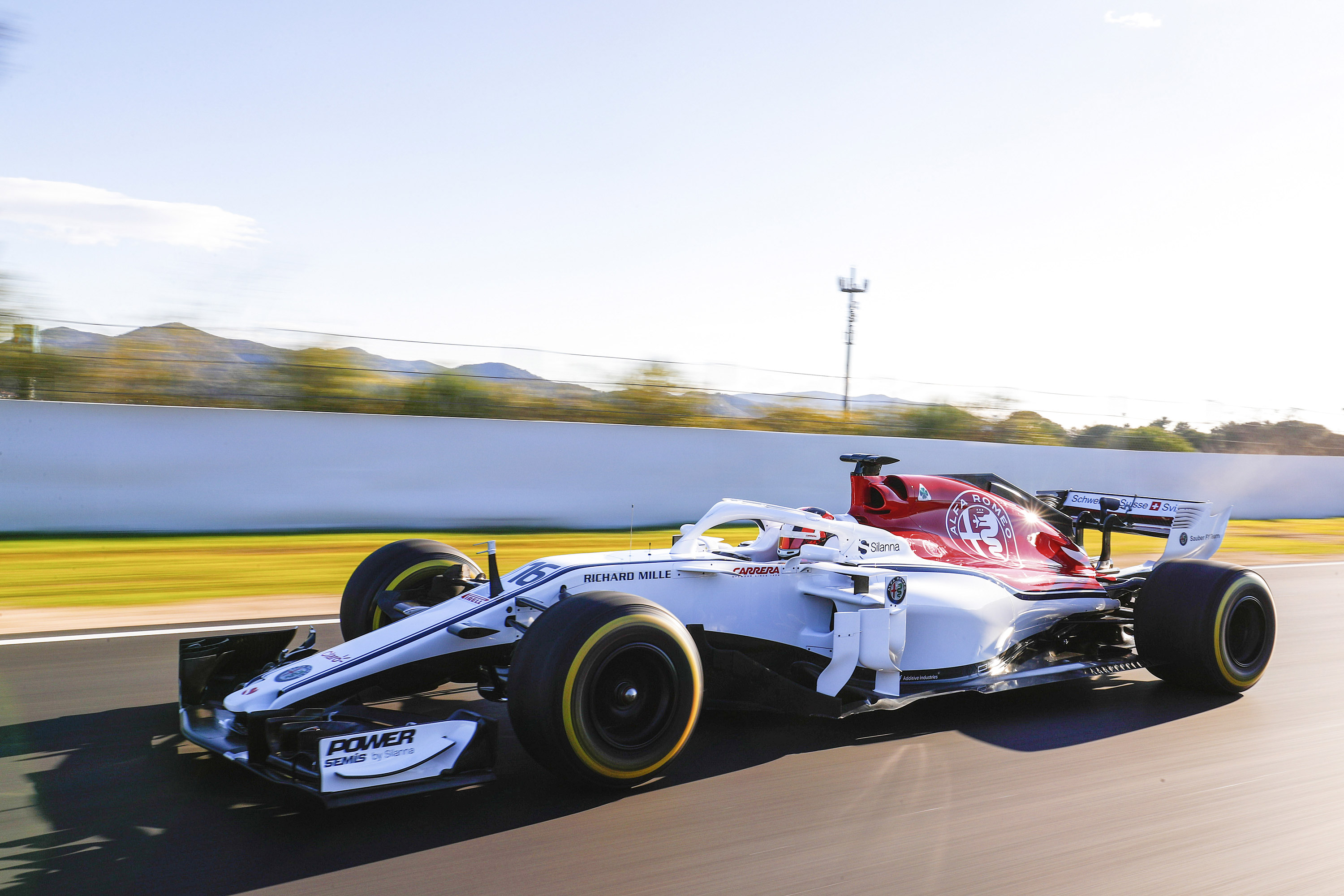 Alfa Romeo Racing C37 Formula 1 car on track HD Wallpaper