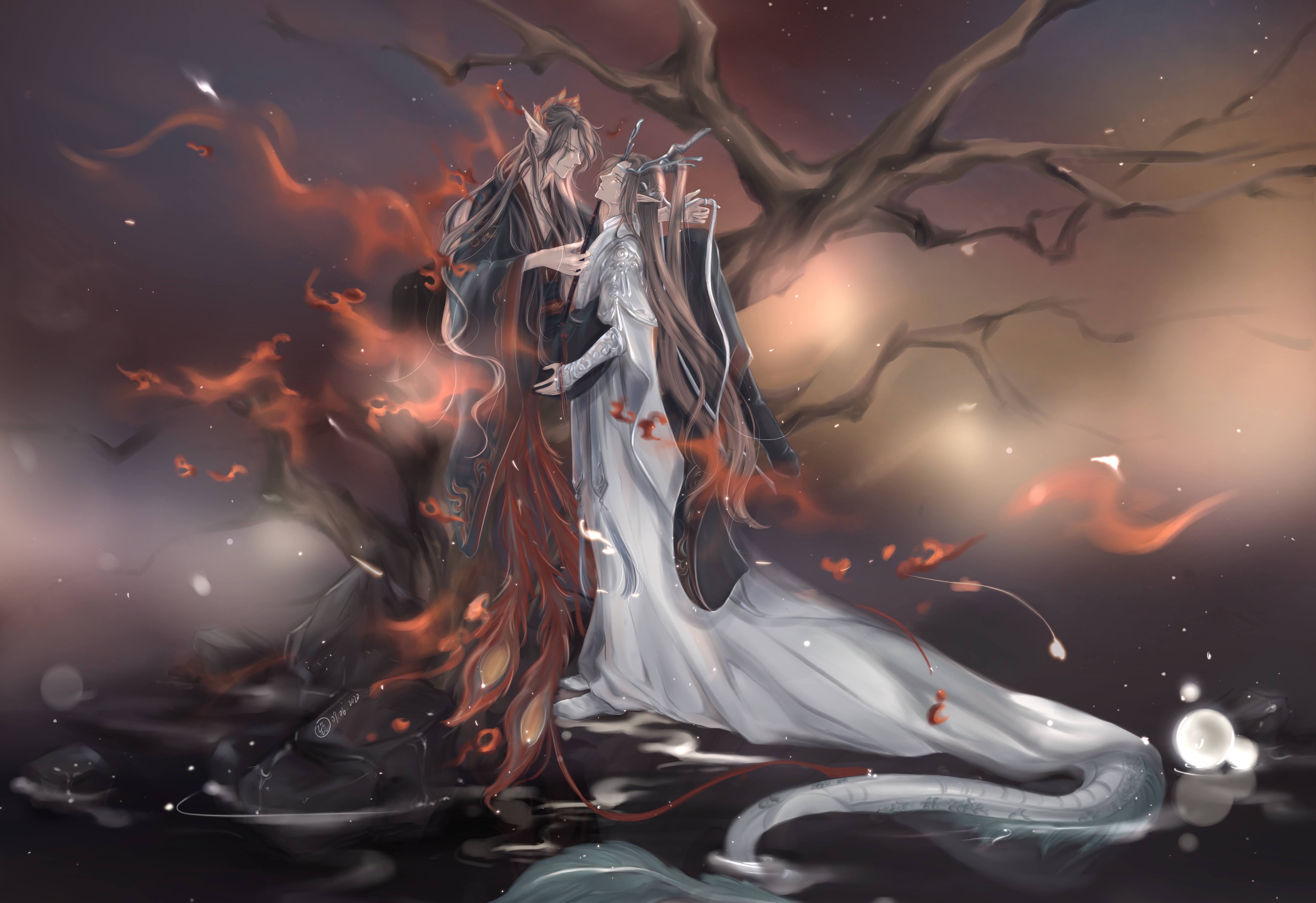 Mo Dao Zu Shi 4K: Wei Wuxian and Lan Wangji HD Wallpaper