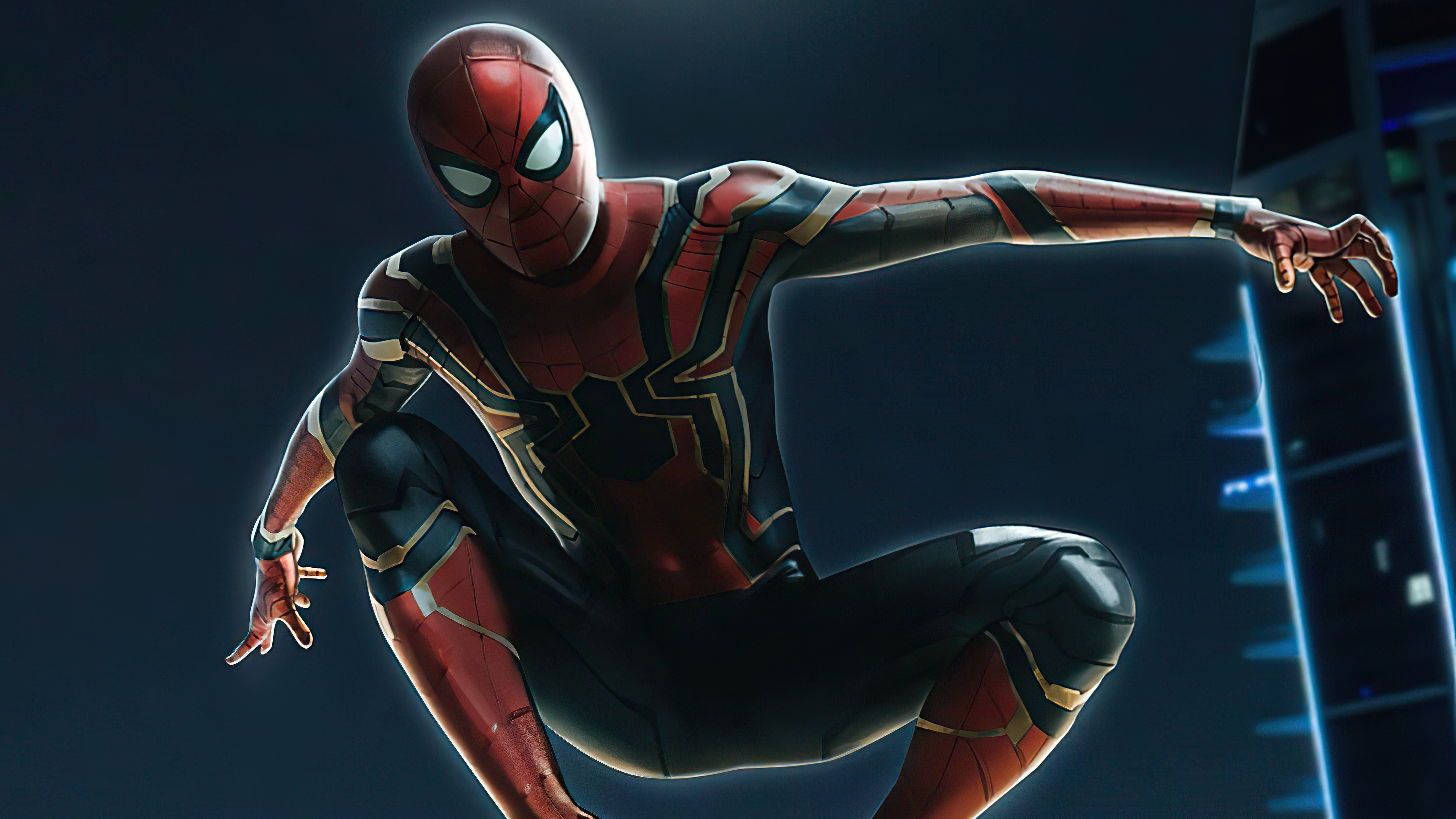 Spider-Man in Iron Spider Suit 4K HD Wallpaper