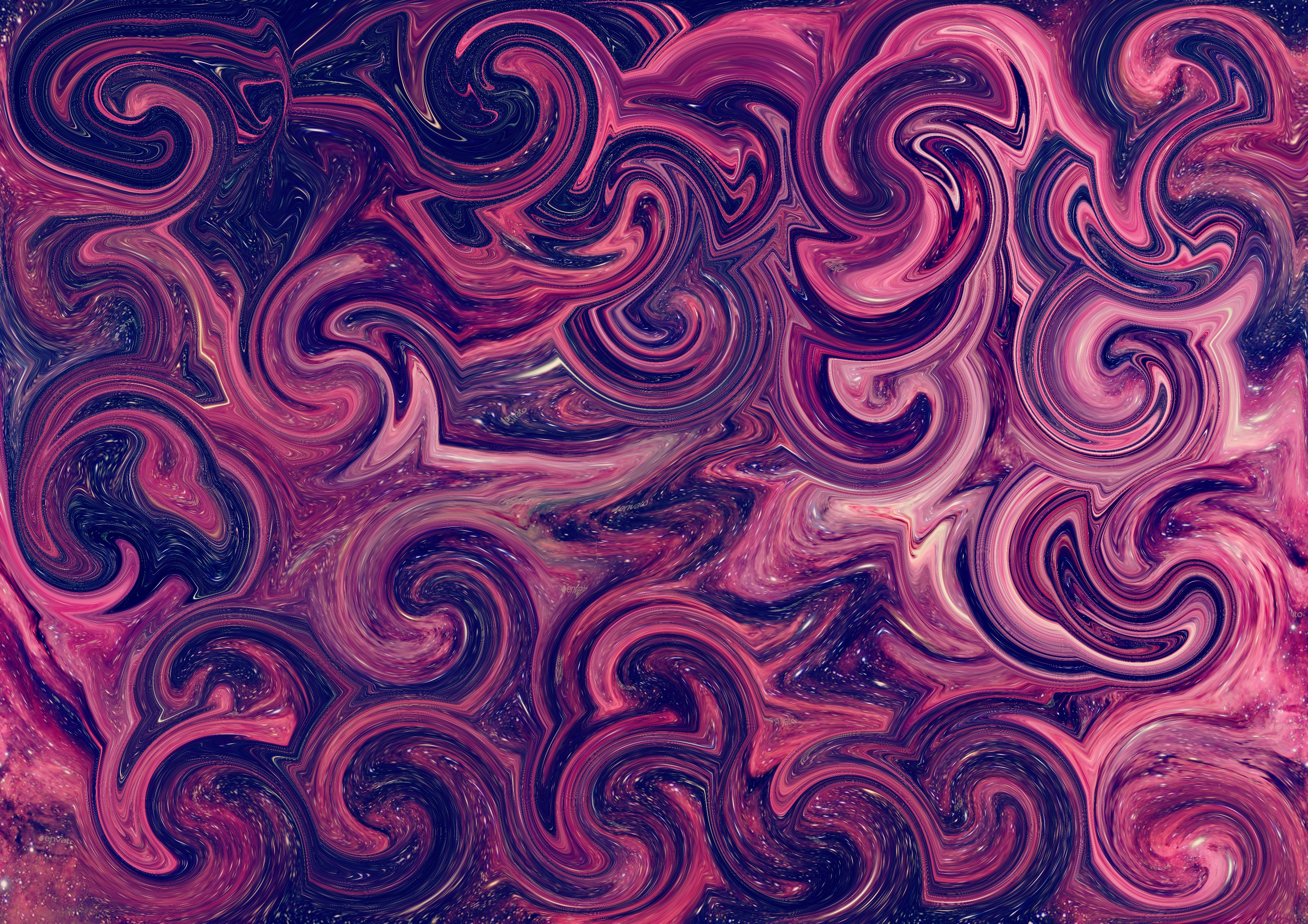 Abstract Pink and Purple Swirls HD Wallpaper