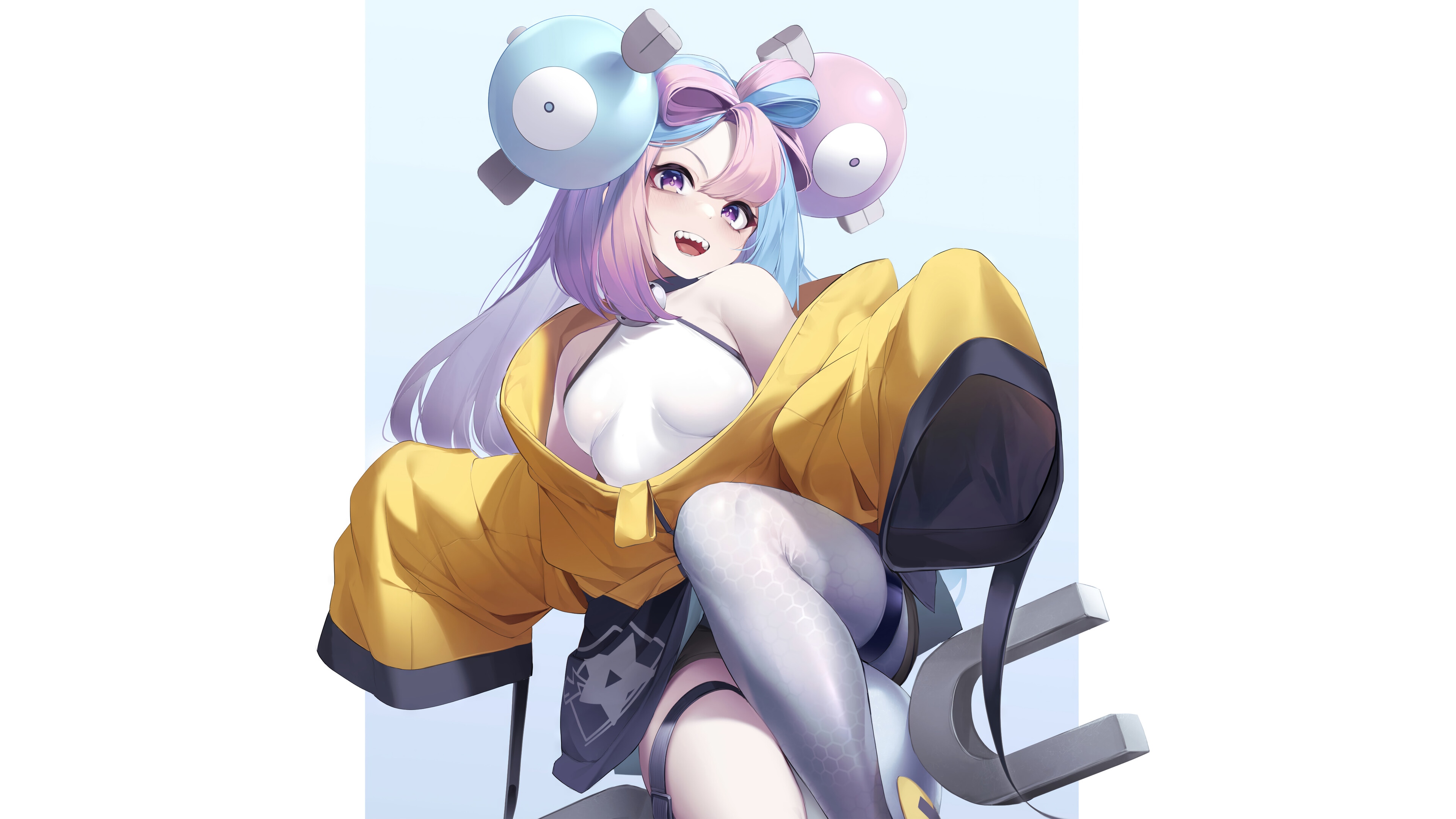 Iono and Magnemite from Pokemon Scarlet and Violet 4K HD Wallpaper